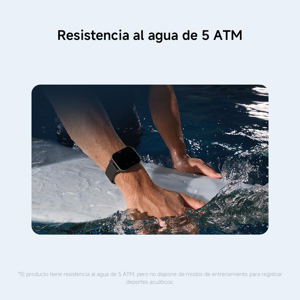 XIAOMI Redmi Watch 5 Active, Llamadas Bluetooth, Pantalla LCD de 2 Pulgadas, Monitor de frecuencia cardíaca, 140 Modos Deportivos, hasta 18 días de autonomía, Negro