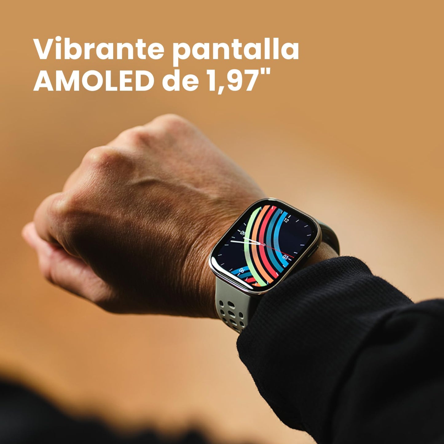 Amazfit Bip 6 Smartwatch 46mm, Batería 14 días, AMOLED 1,97", GPS con Mapas, IA, Llamadas Bluetooth, Seguimiento Salud y Sueño, 140+ Modos Deportivos, Resistencia al Agua 5ATM, Negro