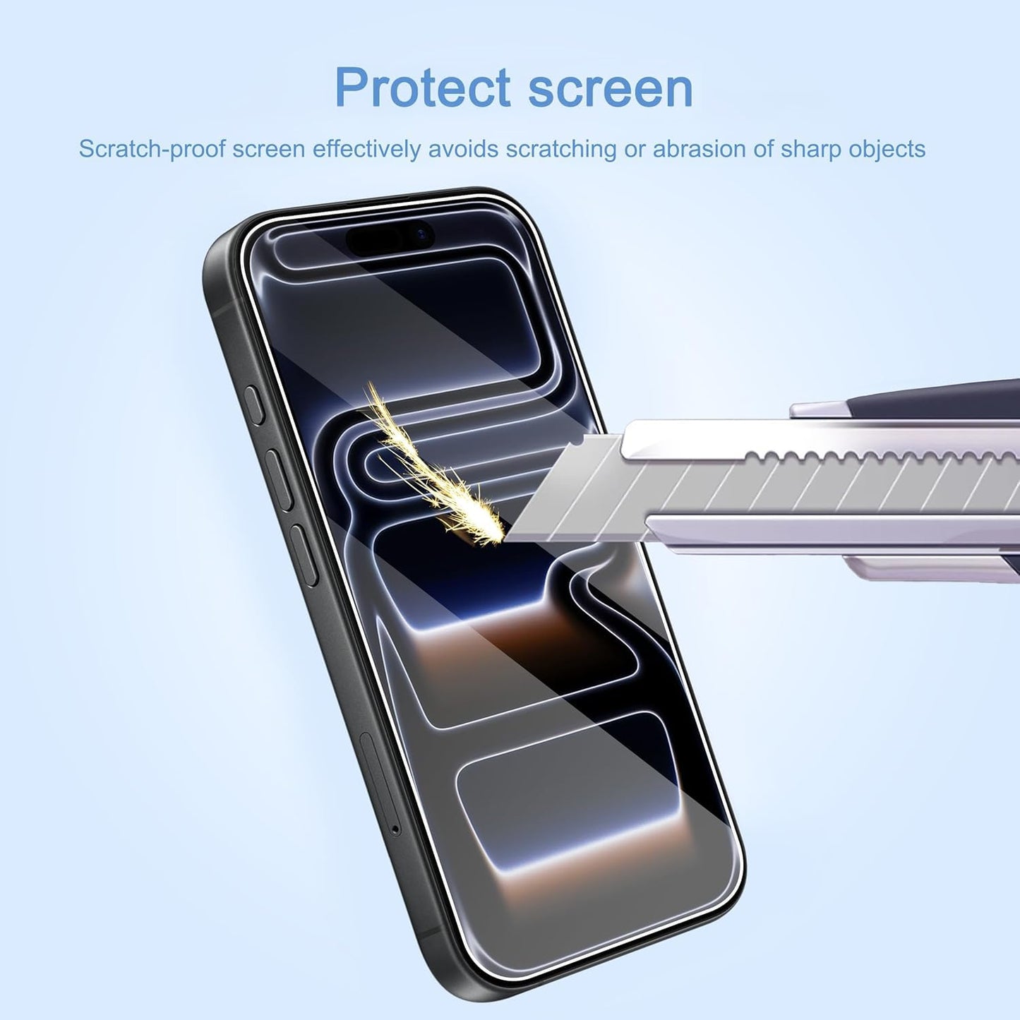 Ailun 3 Pack Screen Protector for iPhone 17 Pro Max [6.9 inch] with Installation Frame, Tempered Glass, Sensor Protection, Dynamic Island Compatible, Case Friendly