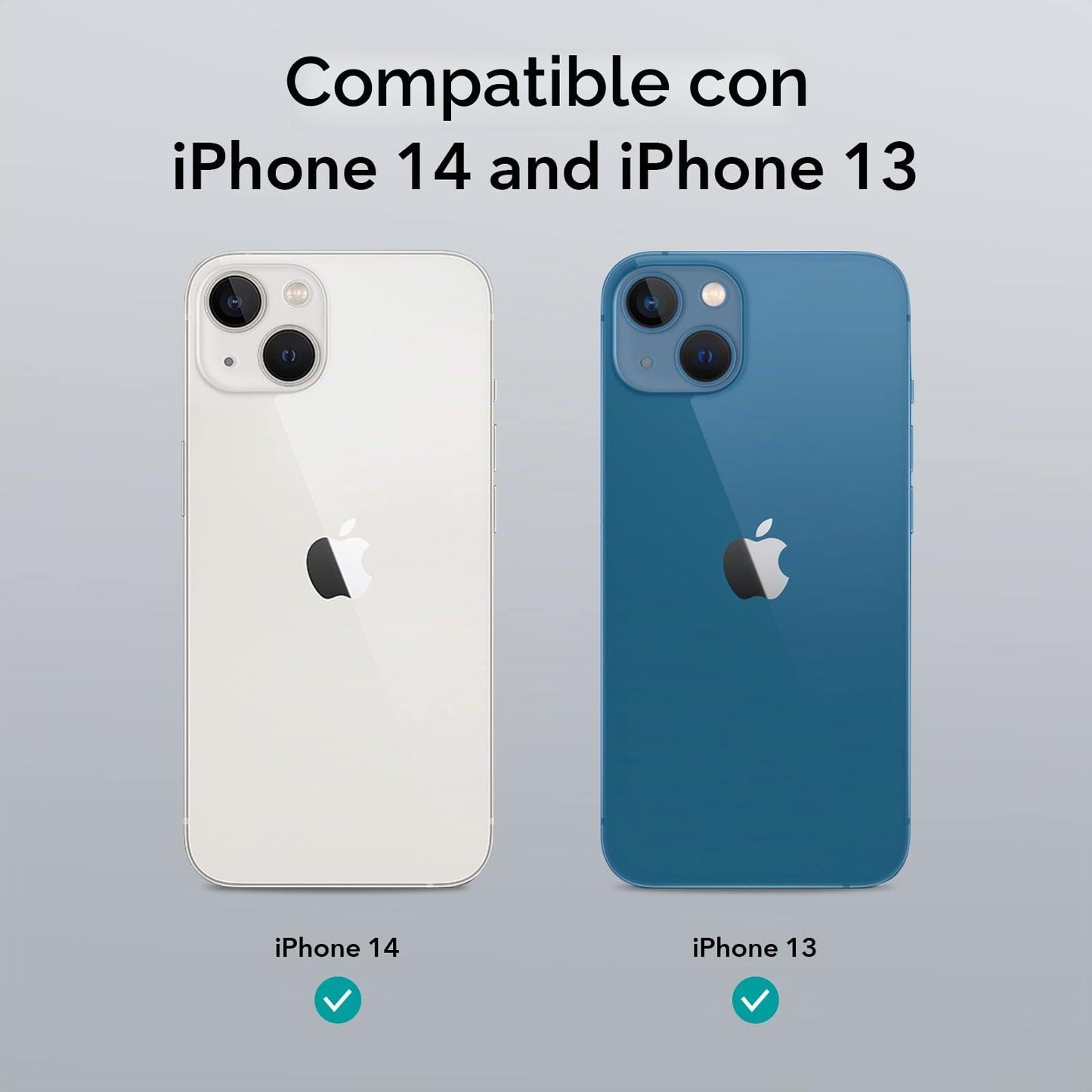 ESR Funda para iPhone 14/iPhone13, Compatible MagSafe, Protección Grado Militar a Prueba Golpes, Funda Magnética para iPhone 14/iPhone13, Funda Híbrida Classic (HaloLock), Transparente