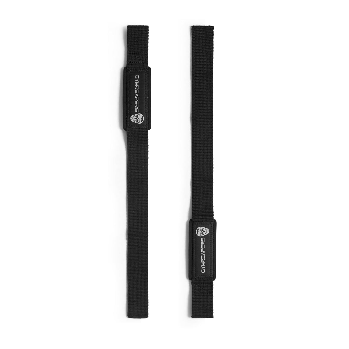 Gymreapers Muñequeras de levantamiento para levantamiento de pesas, culturismo, levantamiento de pesas, entrenamiento de fuerza, peso muerto, neopreno acolchado con algodón de 18 pulgadas (negro)