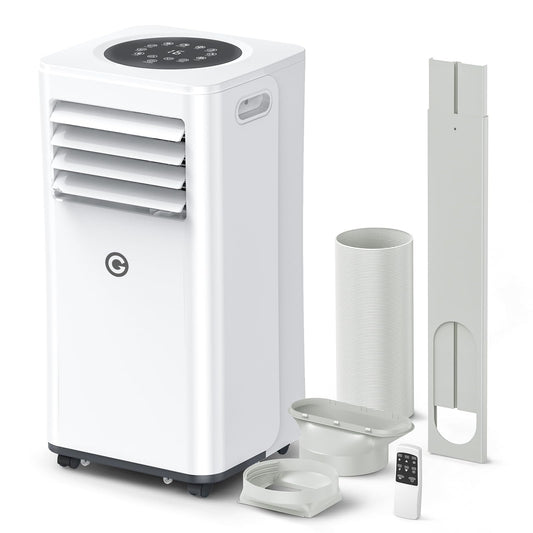 Aire Acondicionado PortÃ¡til 9000 BTU, 4 en 1: RefrigeraciÃ³n, Ventilador, Deshumidificador y Modo SueÃ±o, Silencioso, con Mando, Temporizador 24h y Kit de Ventana, para Dormitorio, Oficina, Garaje, 25ãŽ¡
