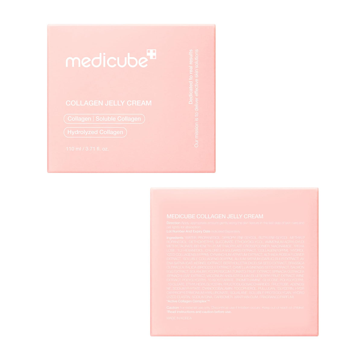 Medicube Crema de jalea de colágeno - niacinamida y colágeno hidrolizado - aumenta la hidratación de la barrera de la piel durante 24 horas - cuidado de la piel coreano (3.71 fl.oz.)