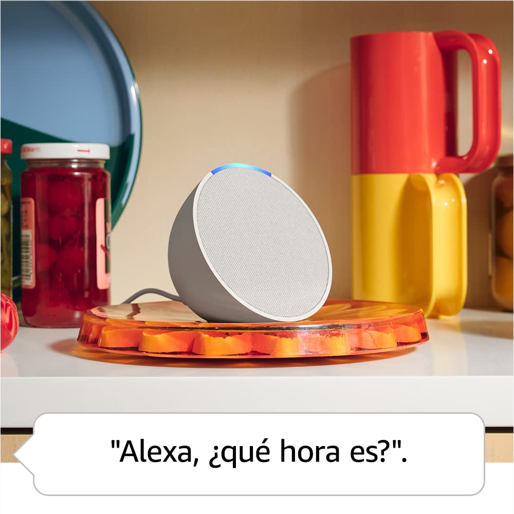 Echo Pop (Última generación) | Altavoz inteligente Bluetooth de sonido potente y compacto | Antracita, con Acceso Anticipado a Alexa+