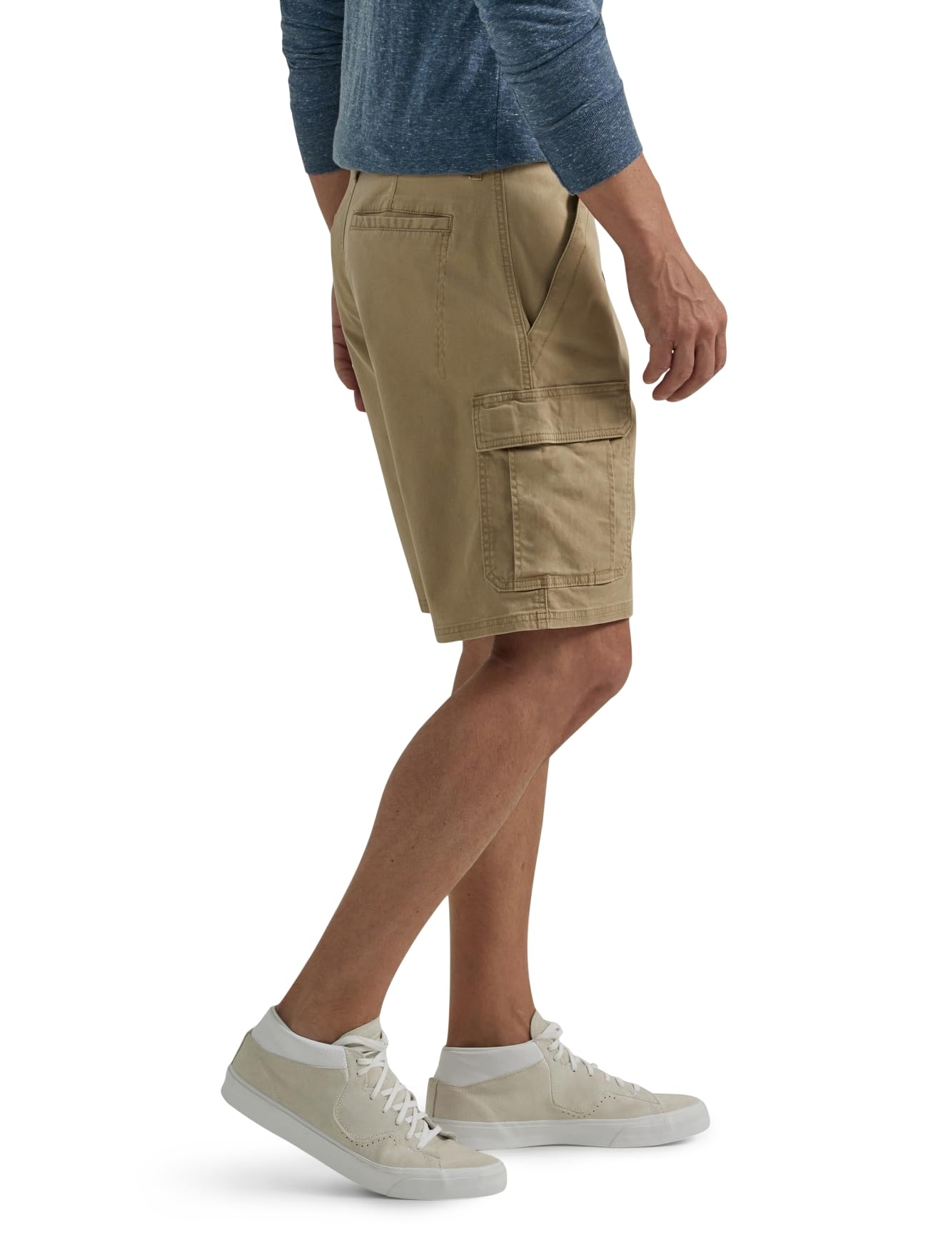 Wrangler Authentics Classic Cargo Stretch Short Pantalones Cortos, Sarga de Grano, 36 para Hombre