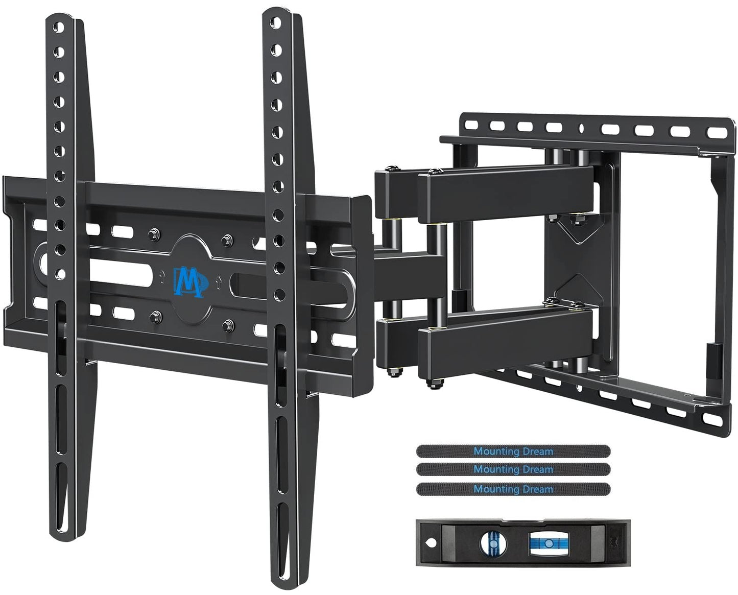 Montaje sueño md2380 TV Soporte de pared para la mayoría 26 – 55 inch LED, OLED, LCD y Plasma TV de pantalla plana, con giratorio de movimiento completo articulado doble armas, hasta Vesa 400 x 400 mm y 99 libras con inclinación