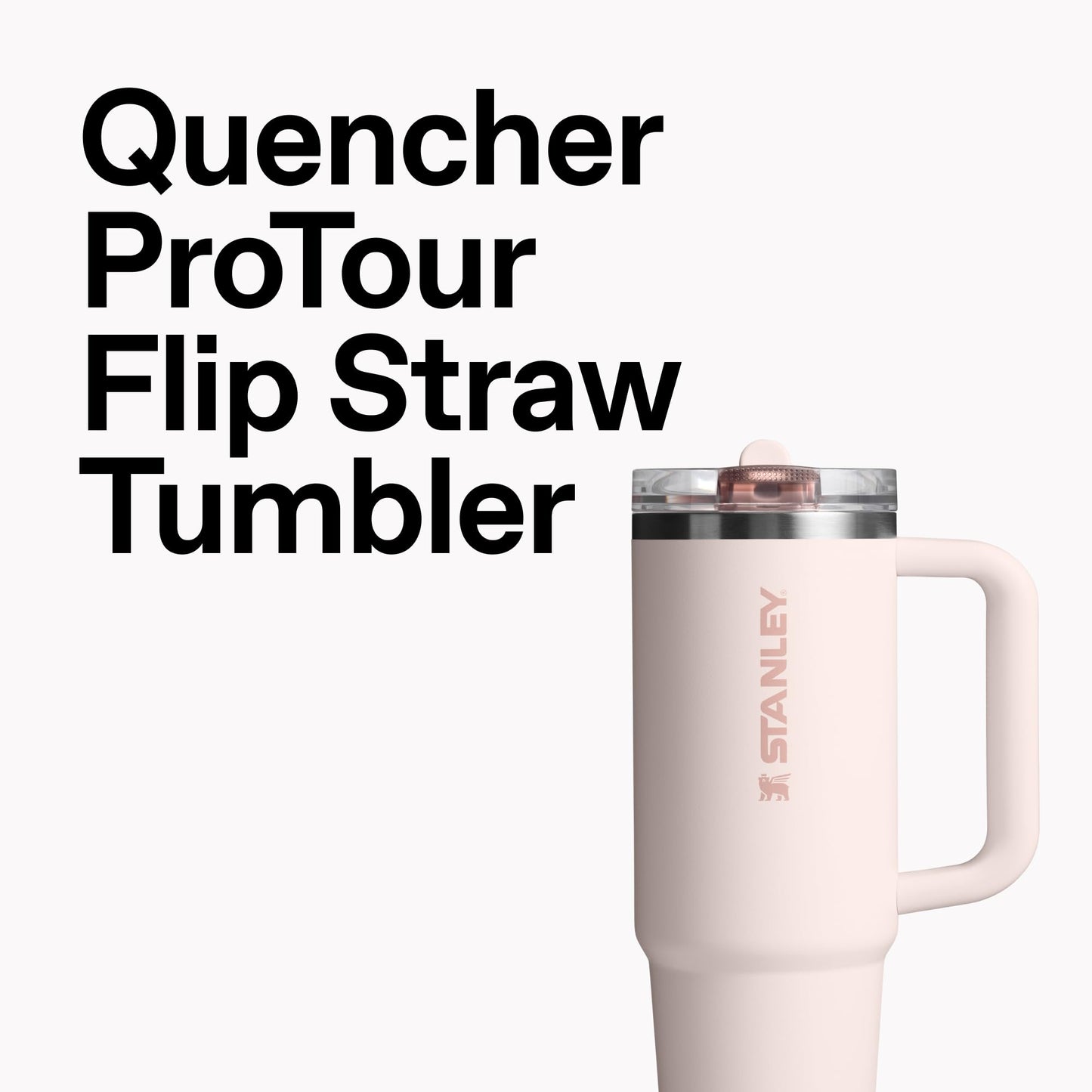 STANLEY Quencher ProTour Flip Straw Vaso con tapa a prueba de fugas 1200 ml | Paja y asa incorporados | portavasos compatible para viajes | Taza de acero inoxidable aislada | Libre de BPA | Tela
