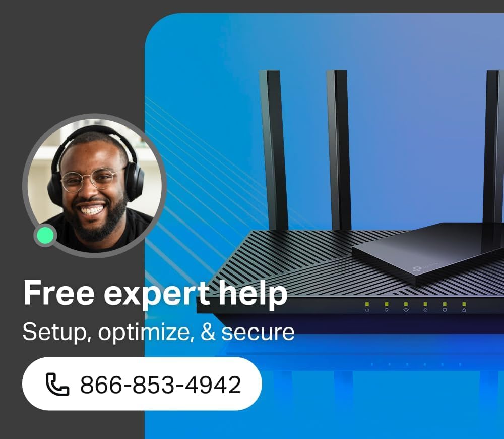 TP-Link AX1800 Dual-Band Wi-Fi 6 Smart Router Archer AX21, Funciona con Alexa
