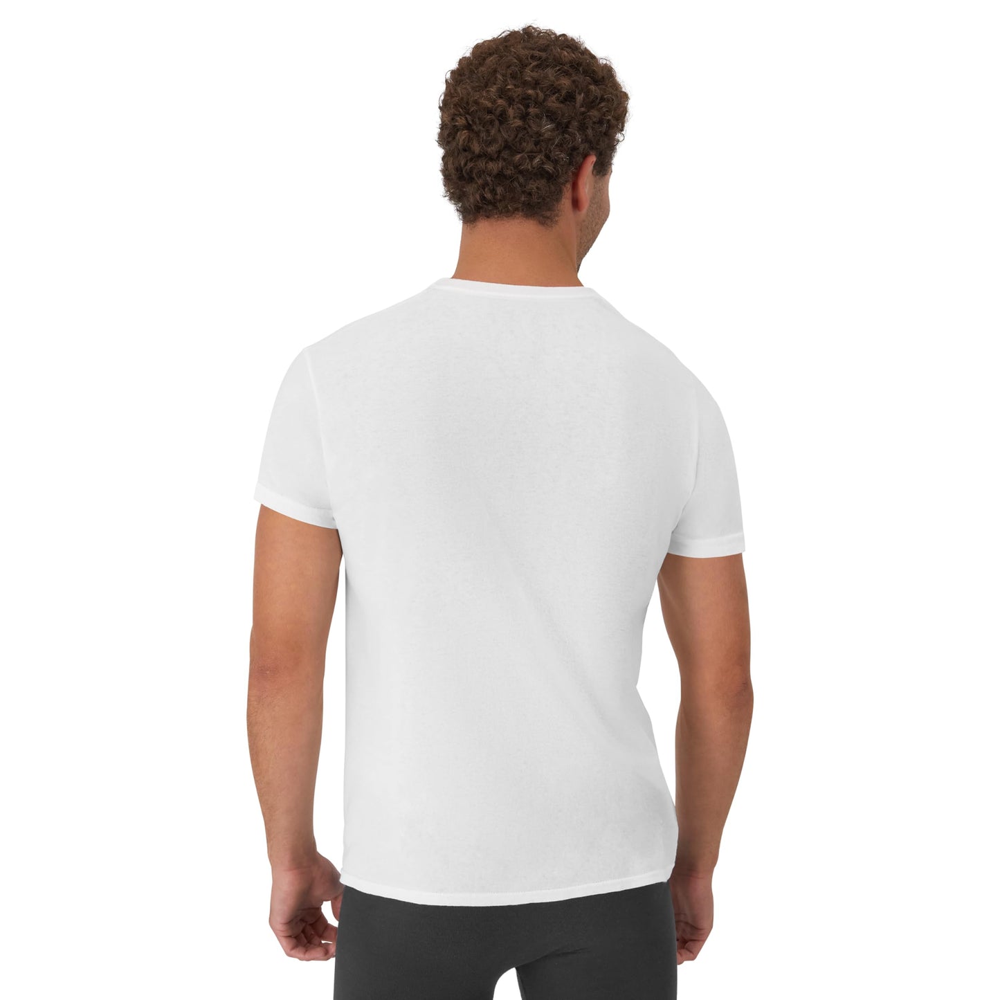 Hanes Mens White Crew Neck 6-Pack (2135P6) -White -L -6PK