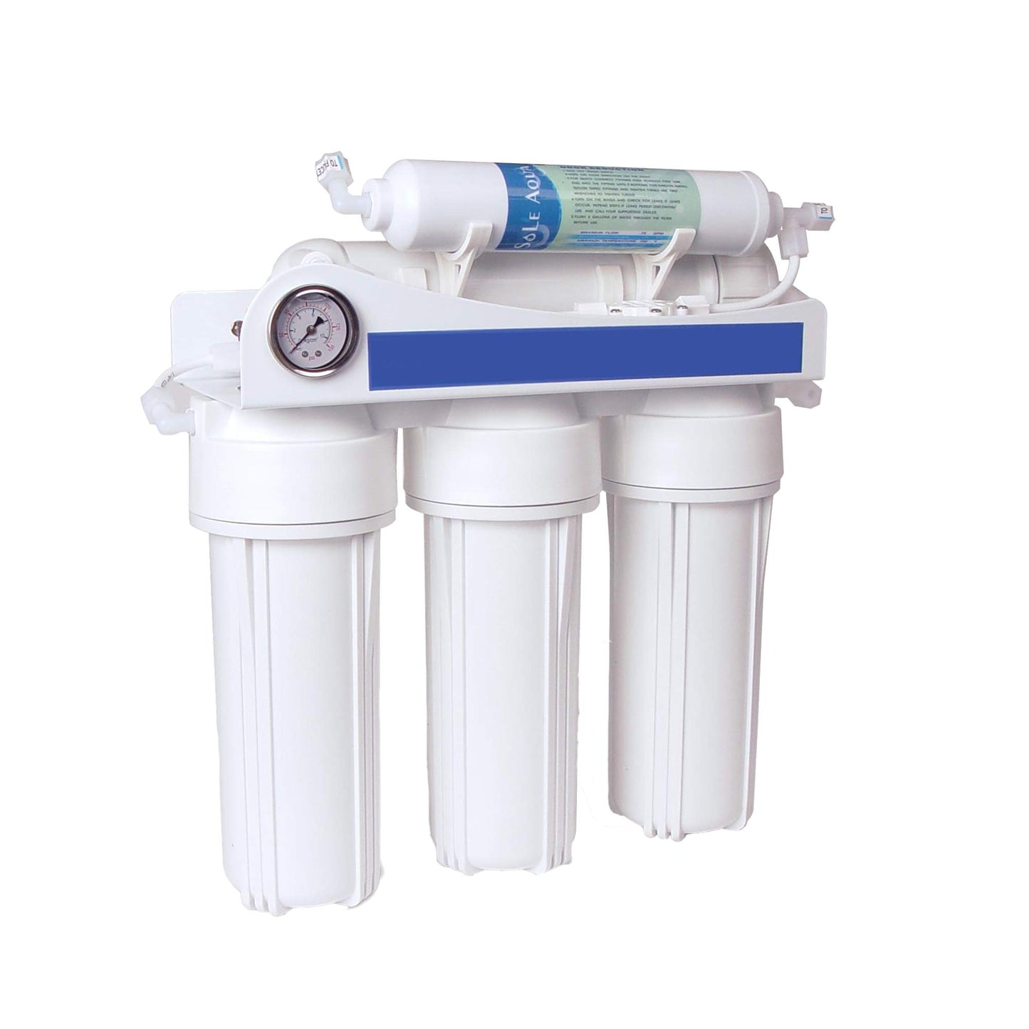 Bbagua Equipo de Osmosis Inversa de 5 Etapas, Blanco, 40cm x 40cm x 14.40 cm