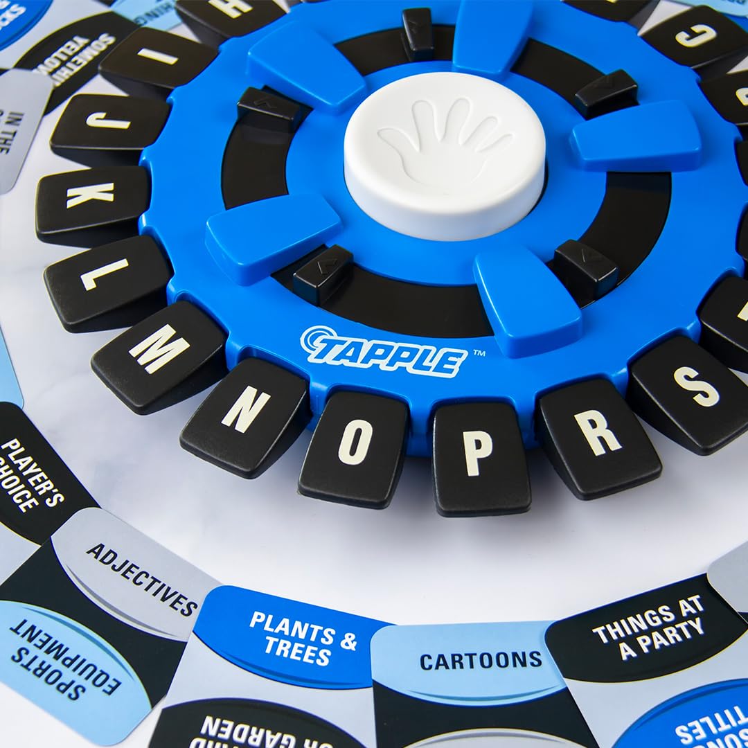 USAOPOLY TAPPLE® - Juego de mesa de palabras en familia para los más rápidos | Elige una categoría y compite contra el temporizador para ser el último jugador | Juego de aprendizaje ideal para todas