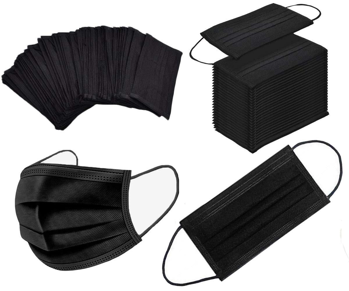 100PCS 3 Ply Black