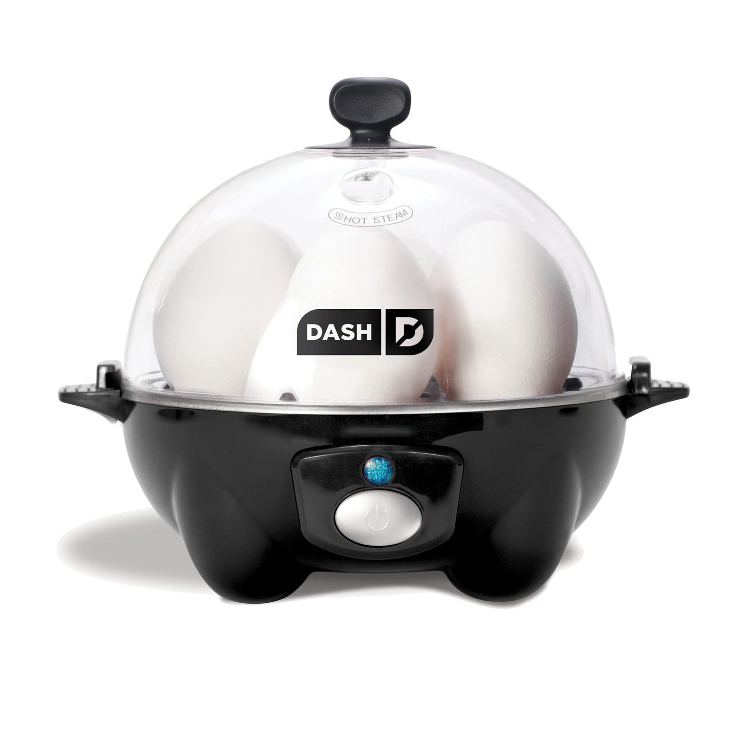 Dash DEC005BK BLACK 6 Egg Rapid Cooker w/ Poaching Tray & Measuring Cup by Dash