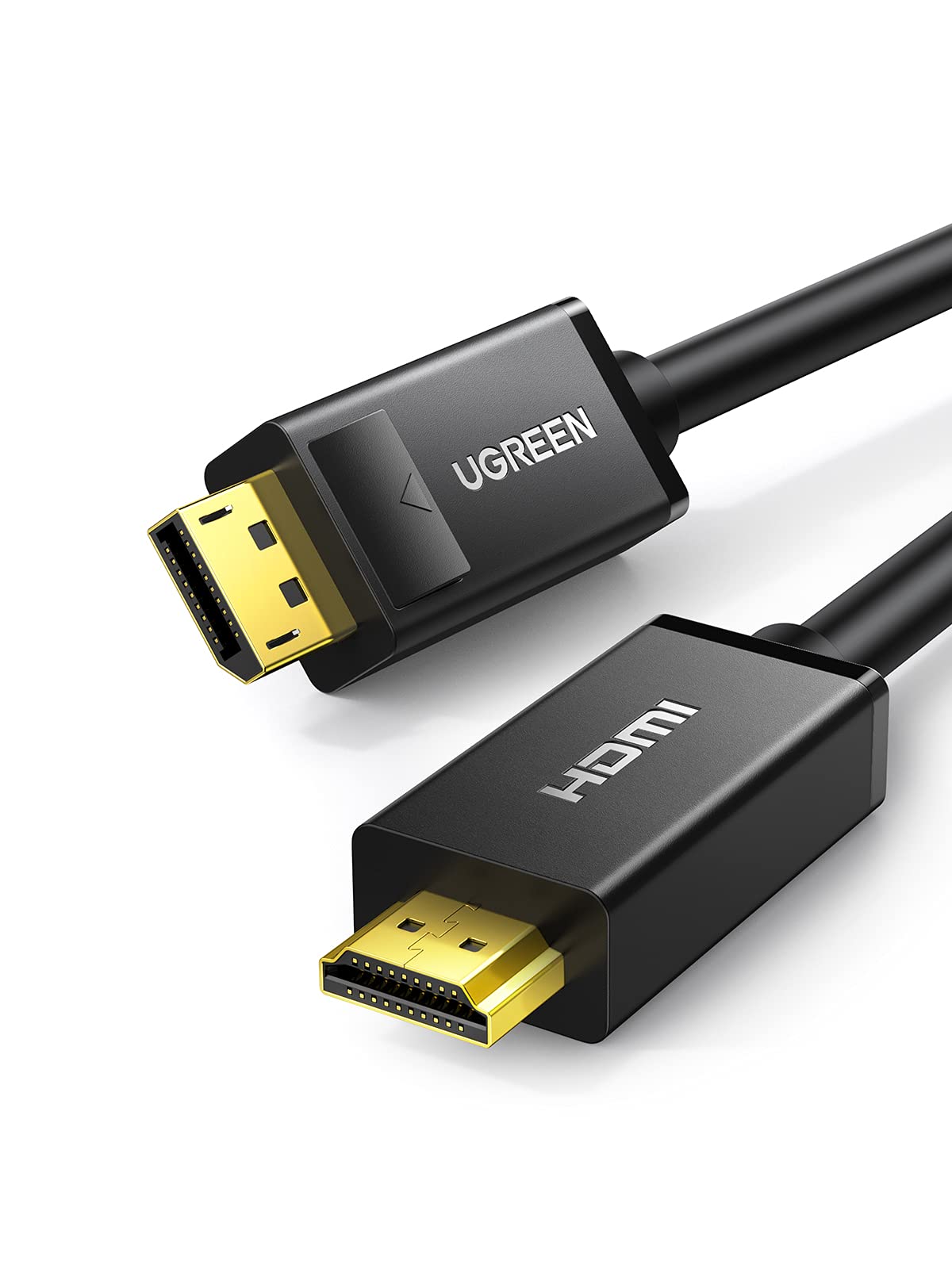UGREEN - Cable DisplayPort a HDMI Macho (2 m, Chapado en Oro, de Audio y vídeo)