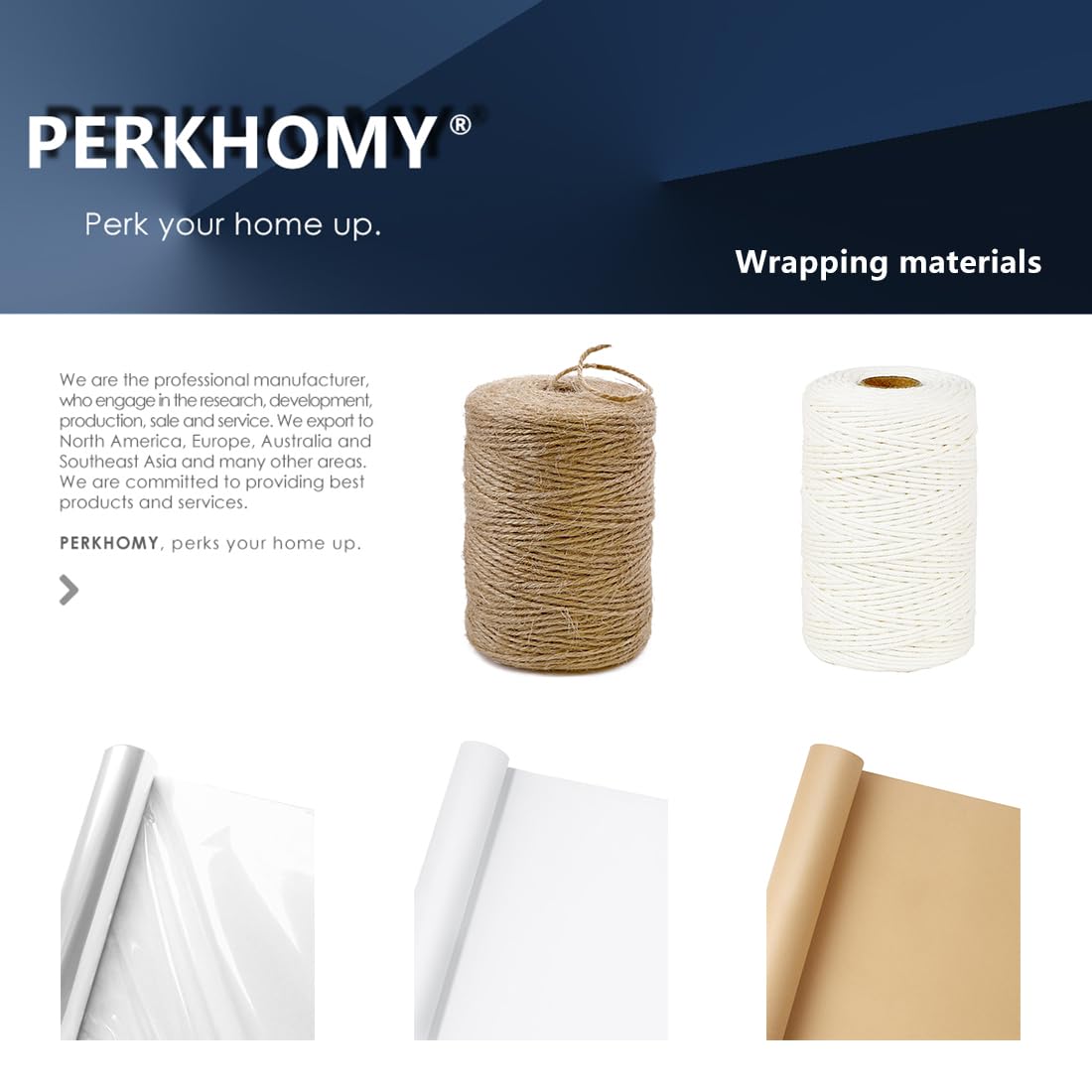 PerkHomy 17.5" x 1,200" (100') Brown Kraft Paper Roll for Gift Wrapping Bulletin Board Kids Craft Art Bouquet Flower Packing Moving Shipping Floor Covering Table 70GSM 50LB (Brown, 17.5" x 100')