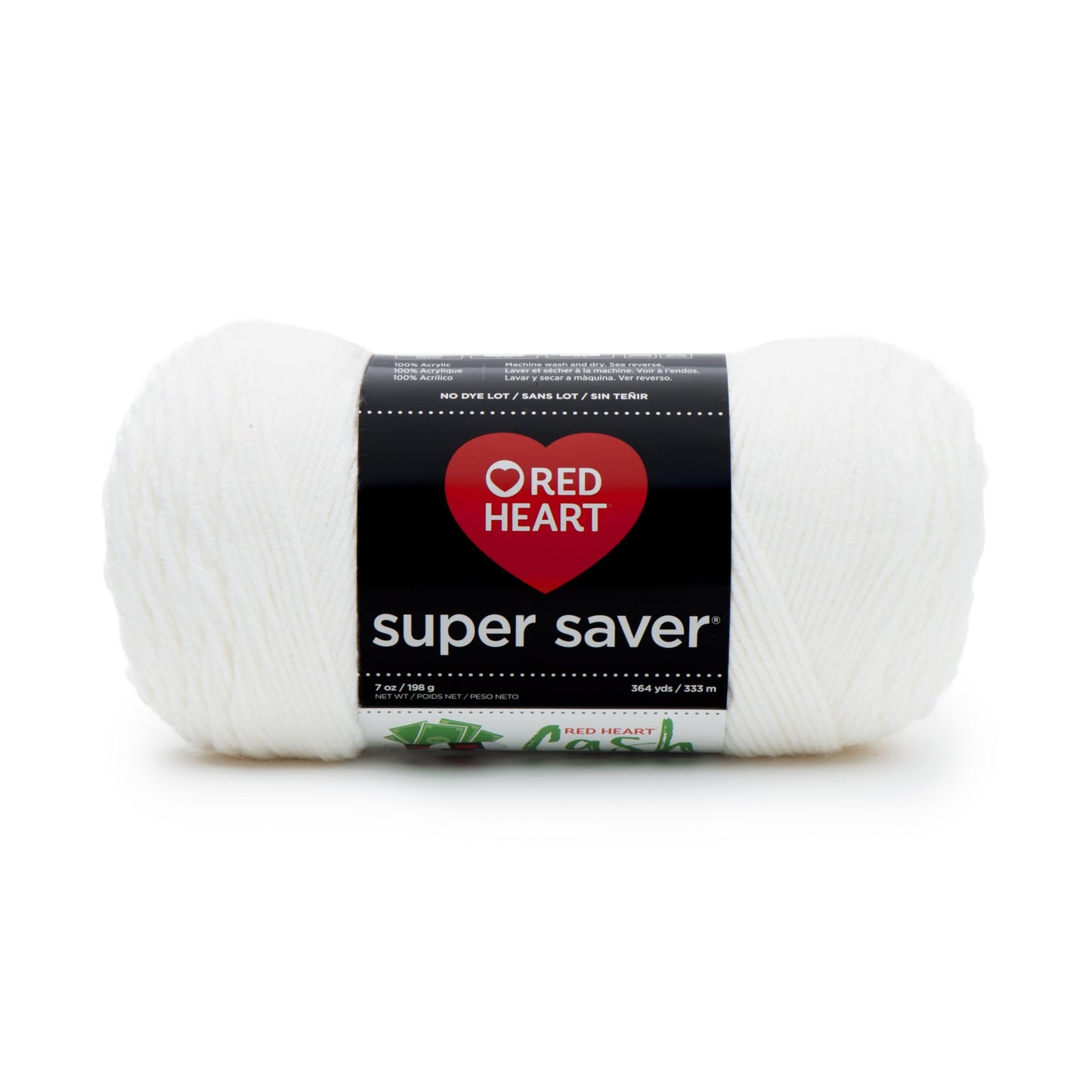 Red Heart Super Saver - Ovillo de Hilo de Color Blanco