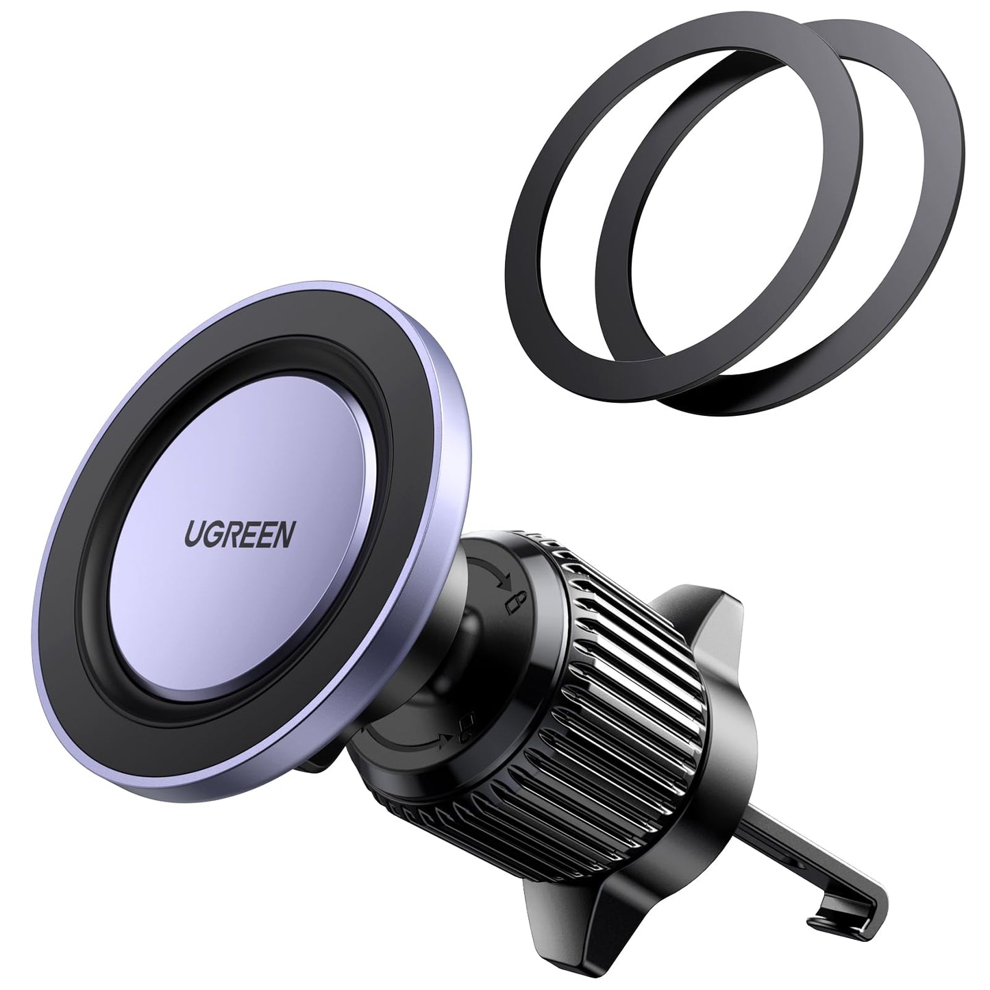UGREEN Soporte de teléfono para Coche MagSafe – Se Adapta a la mayoría de Rejillas de ventilación, [imanes Fuertes de Carga de 1600 g, Soporte magnético para Rejilla de ventilación de Coche