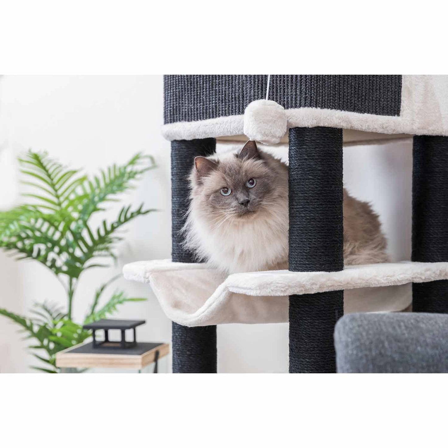 TRIXIE Poste Rascador Ramiro XXL, 110 cm, Gris Claro