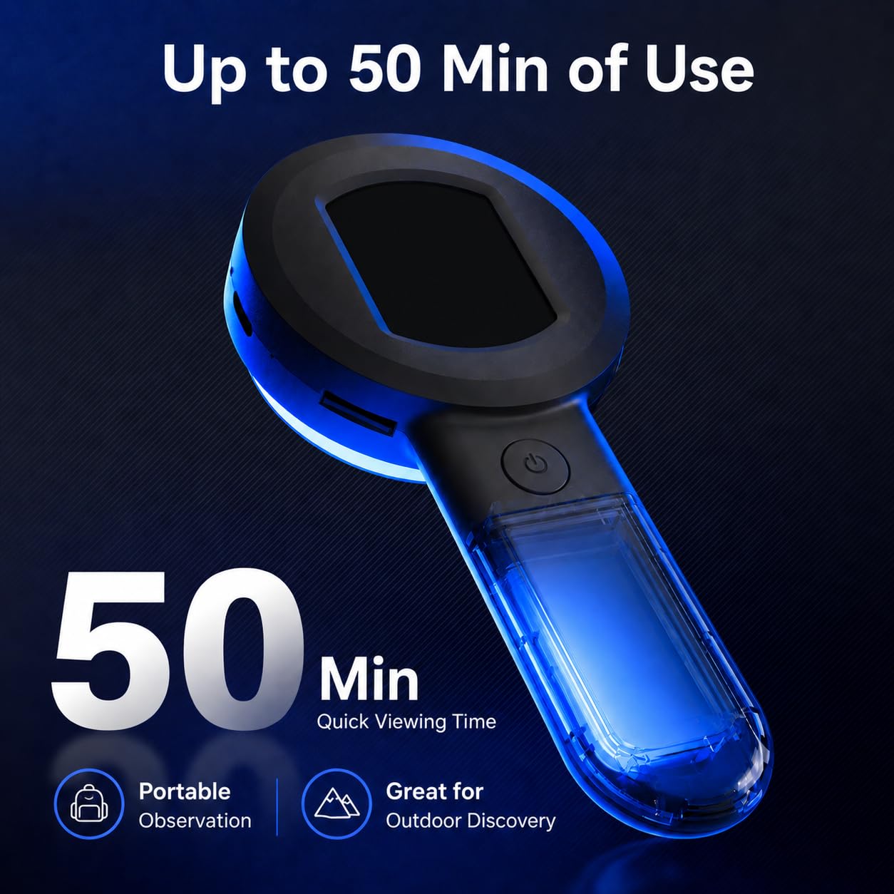 TOMLOV P10 Microscopio para Adultos y Niños, Lupa de Monedas de Mano con Luz, Portátil Trichome 100X, de Bolsillo para Coleccionista