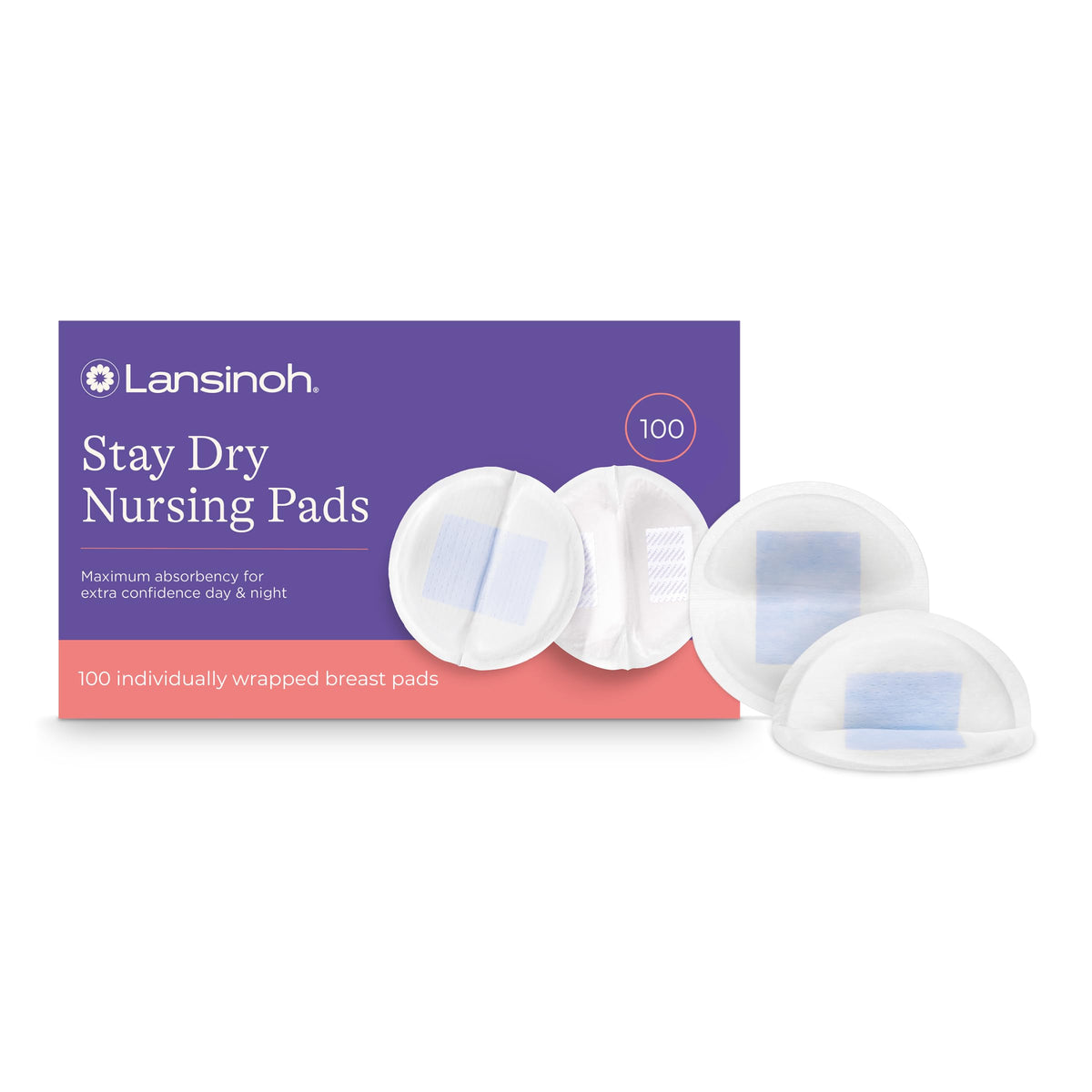 Lansinoh Stay Dry - Almohadillas Desechables para Lactancia (100 Unidades)