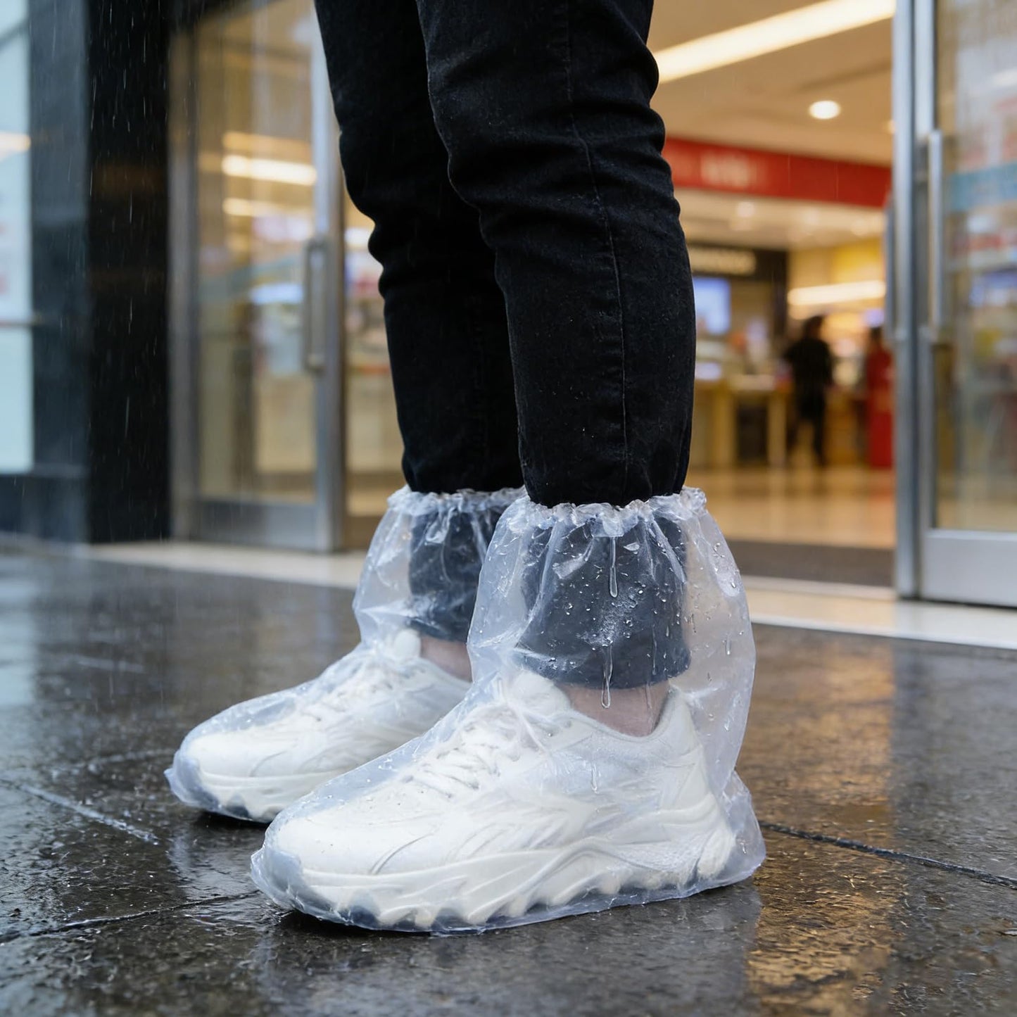 12 fundas impermeables para zapatos de lluvia, fundas antideslizantes desechables para zapatos de lluvia, ponchos de plástico para zapatos, fundas de botas de material de polietileno grueso para