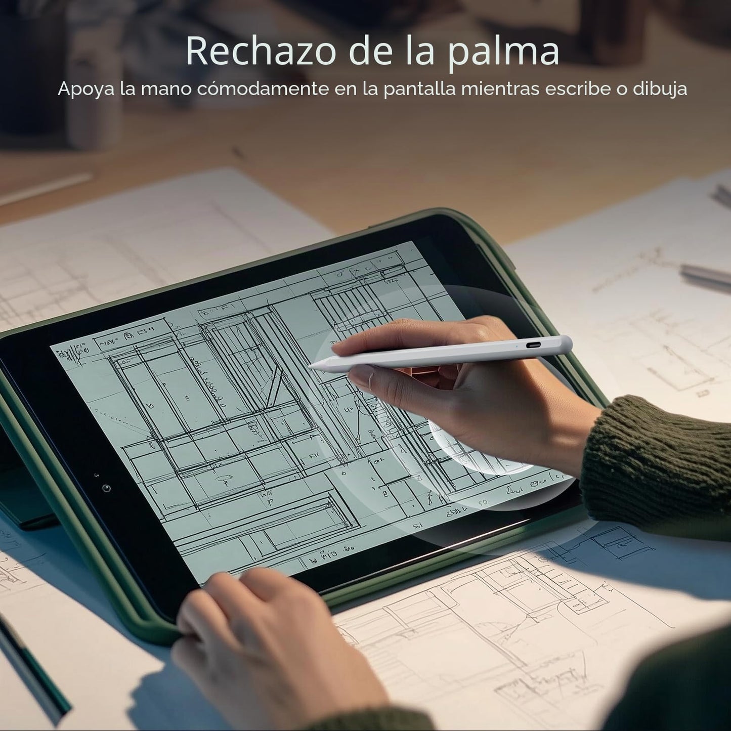 jamjake Lápiz para iPad 2018-2025 - Carga Rápida