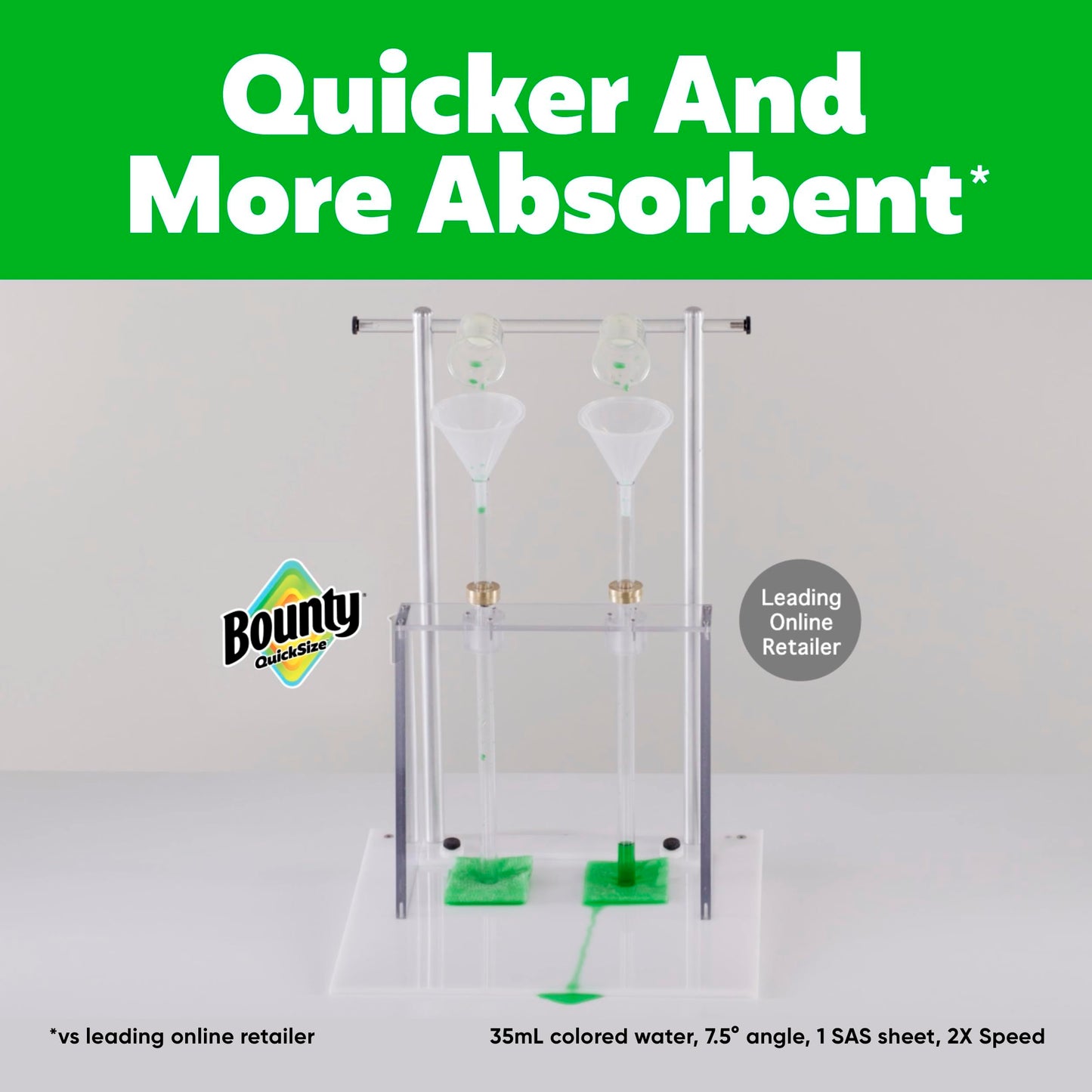 Bounty QuickSize - Rollos de papel de cocina, paquete familiar de 8 unidades (equivalente a 20 rollos regulares), color blanco (el embalaje puede variar)