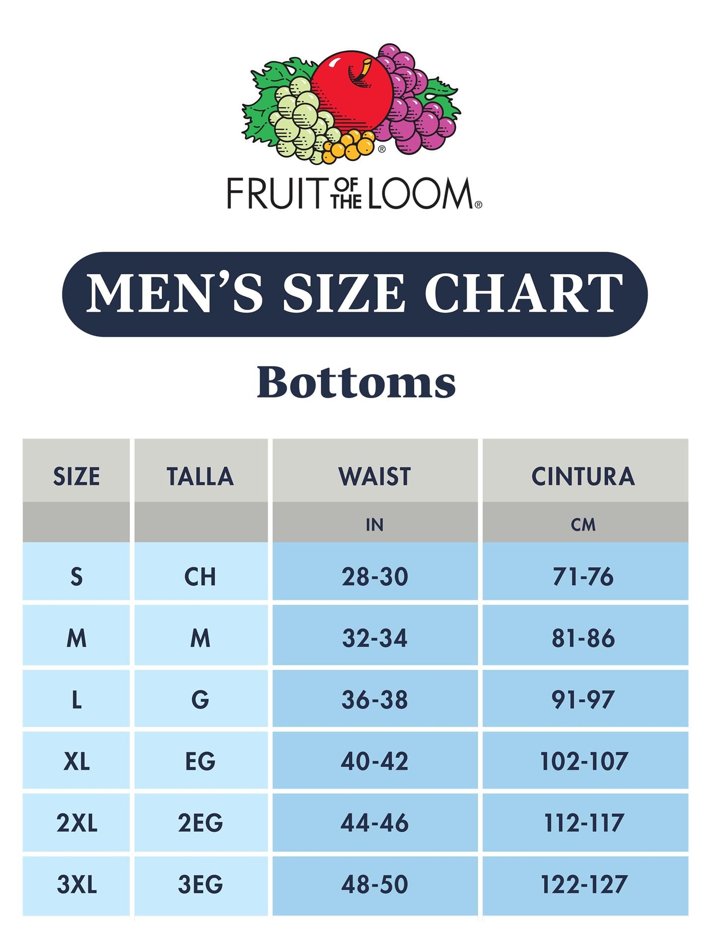 Fruit of the Loom Men's Basic White Brief Multipack, Large