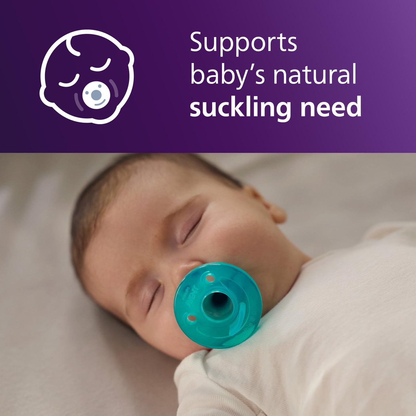 Philips Avent SCF190/41 - Chupetes Soothie para bebés de 0 a 3 meses, diseño de una sola pieza, sin BPA, extraduraderos, color verde, paquete de 4 unidades