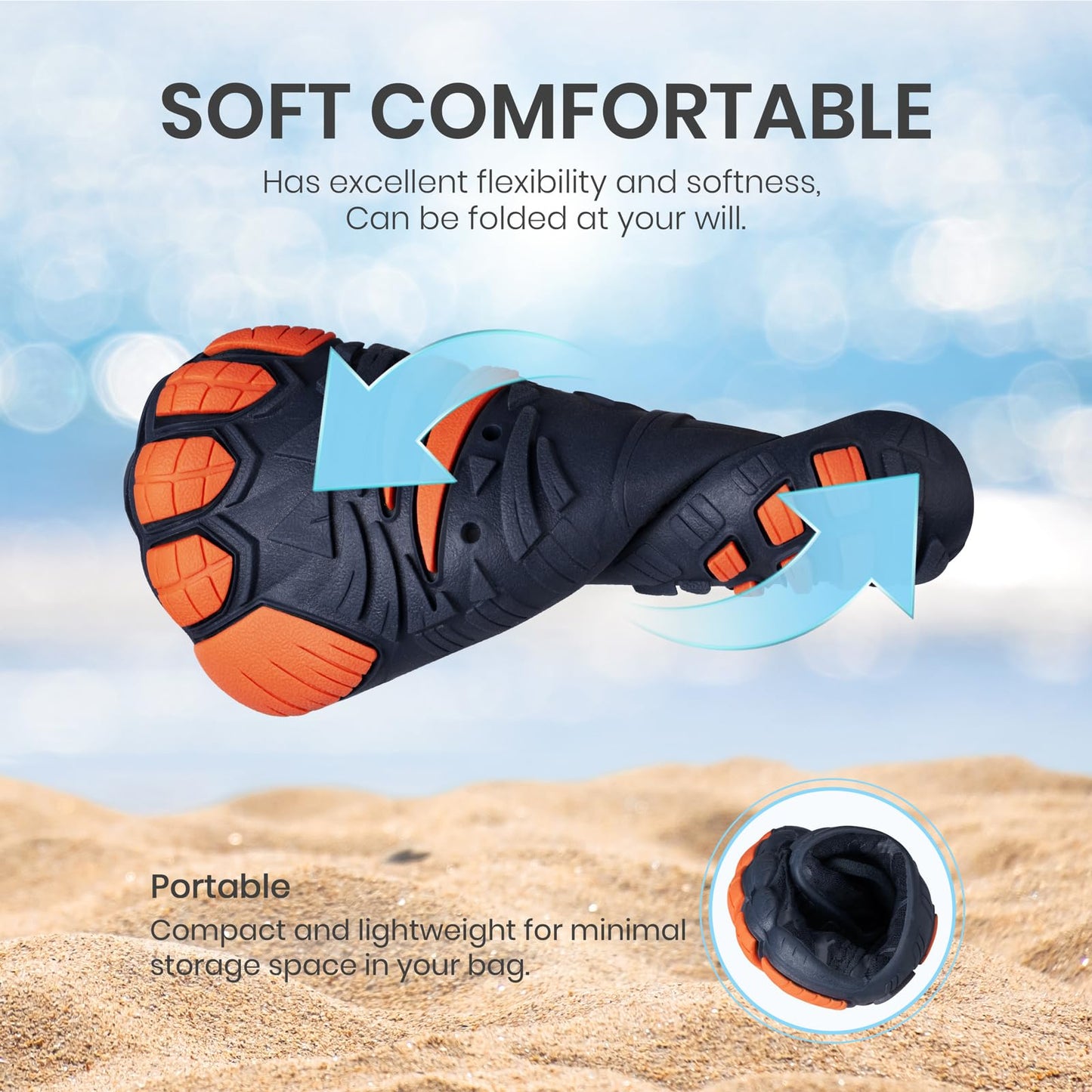 SEEKWAY Zapatos acuáticos para niños, puntera ancha y zapatos de arena de secado rápido para senderismo, natación, playa, piscina, kayak, accesorios deportivos, artículos esenciales de camping