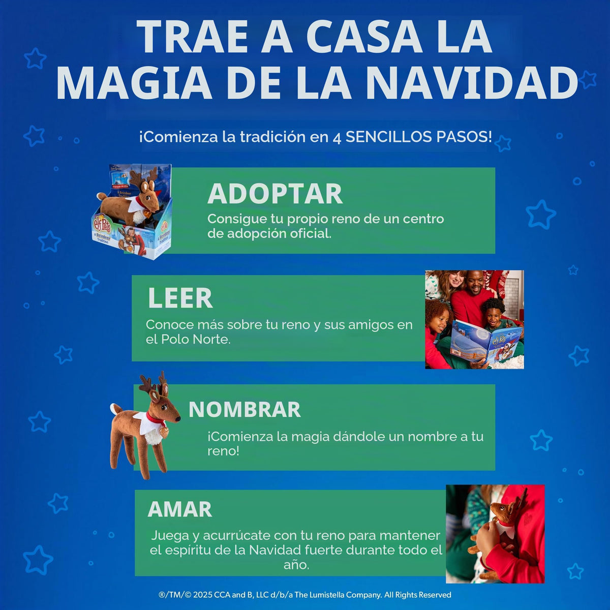 Elf on the Shelf Elf Pets A Rindeer Tradition Storybook and Plush Toy Set, Juguetes para niños bellamente ilustrados con dije de corazón dorado | Ideal para niños y niñas de 3 años en adelante