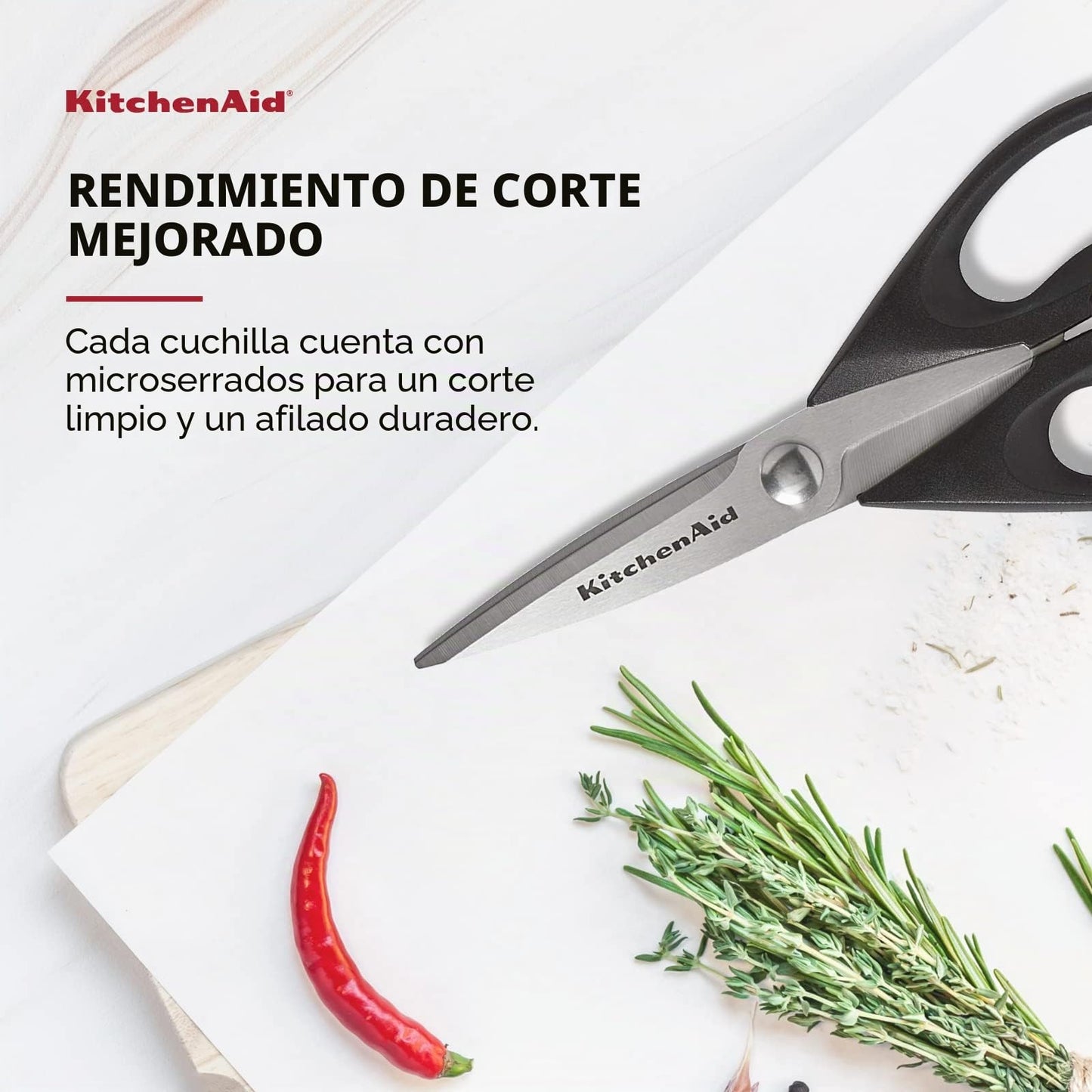 KitchenAid All Purpose Kitchen Shears with Protective Sheath Durable Stainless Steel Scissors, Dishwasher Safe, Soft Grip Comfort Handle, 8.72 Inch, Black