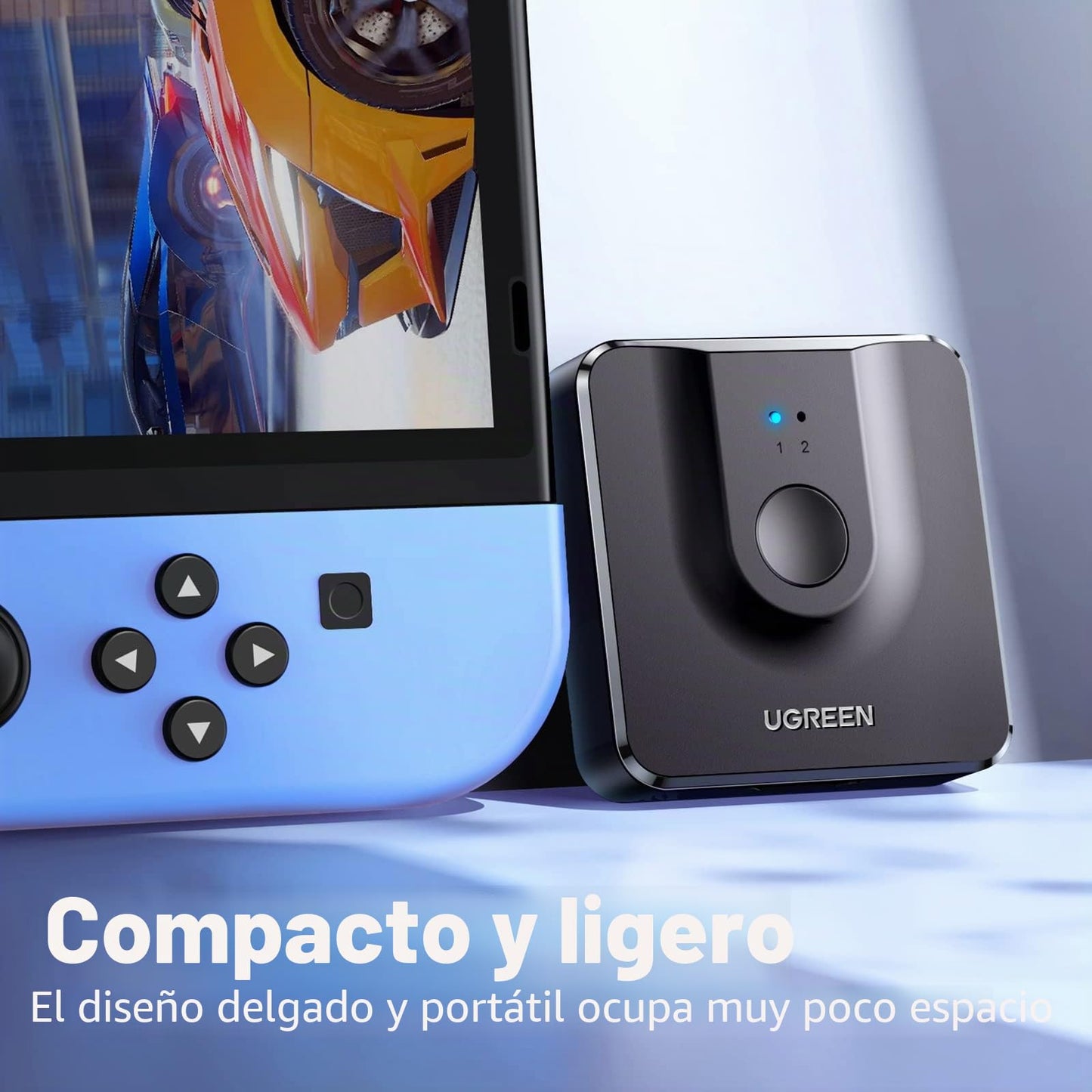 UGREEN HDMI Switch Bidireccional 2 Entradas a 1 Salida o 1 Entrada a 2 Salidas, Conmutador 4K 3D, Splitter para HDTV, PC, PS4, Xbox, BLU-Ray, TV Box, DVR, Pantalla del Proyector