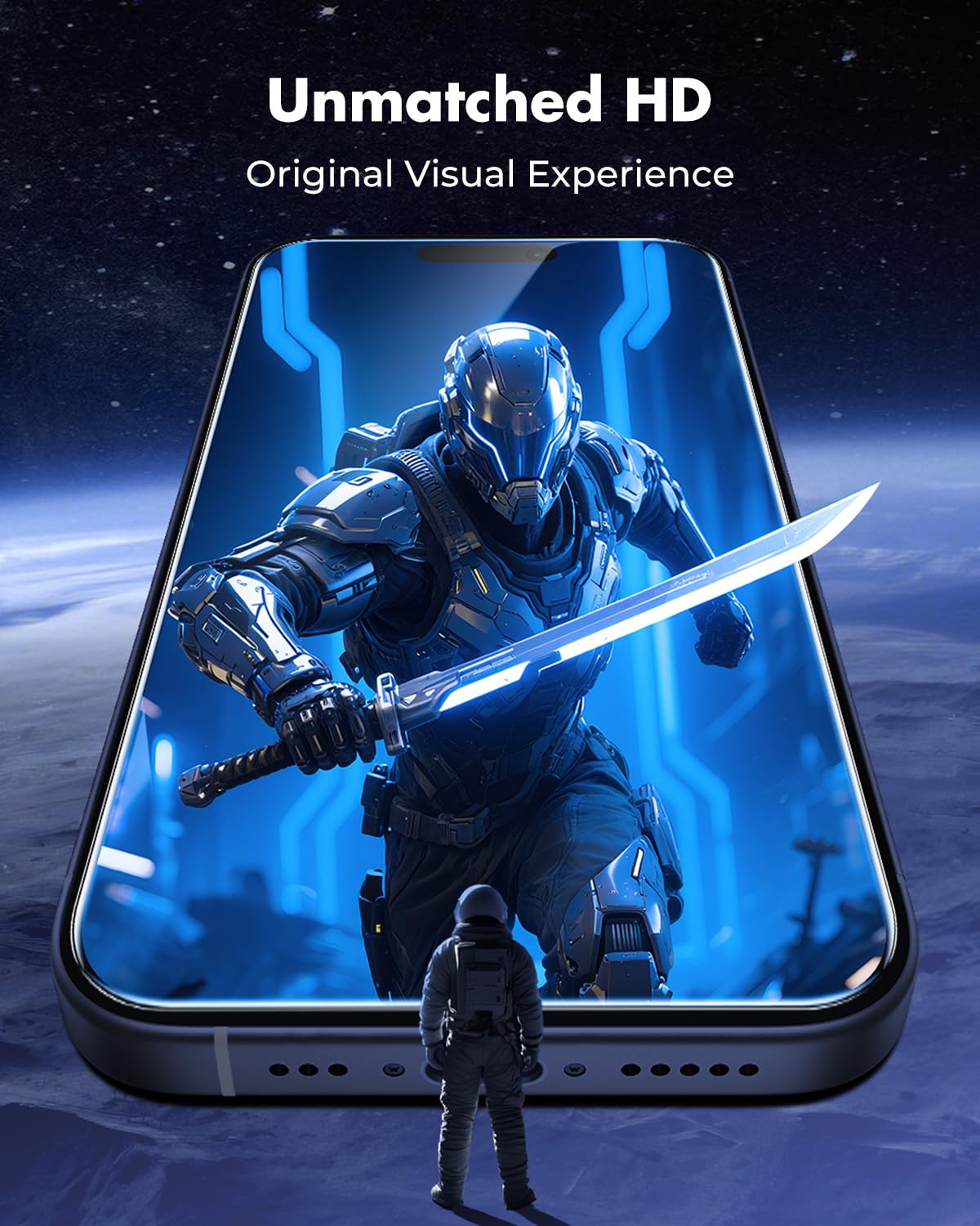 UNBREAKcable Paquete de 2 Protectores de Pantalla para iPhone 17 Pro, Vidrio Templado Doble Antigolpes [Marco de Instalación Fácil] [Dureza 9H] [Claridad HD 99,99%] para iPhone de 6.3 pulgadas