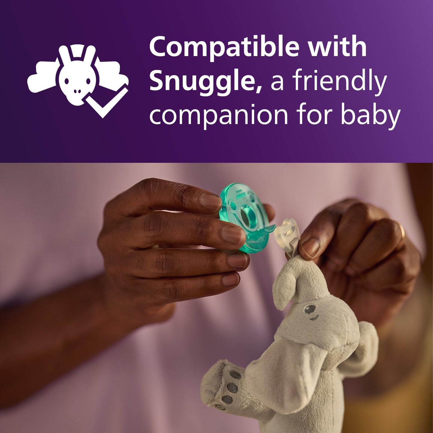 Philips Avent SCF190/41 - Chupetes Soothie para bebés de 0 a 3 meses, diseño de una sola pieza, sin BPA, extraduraderos, color verde, paquete de 4 unidades