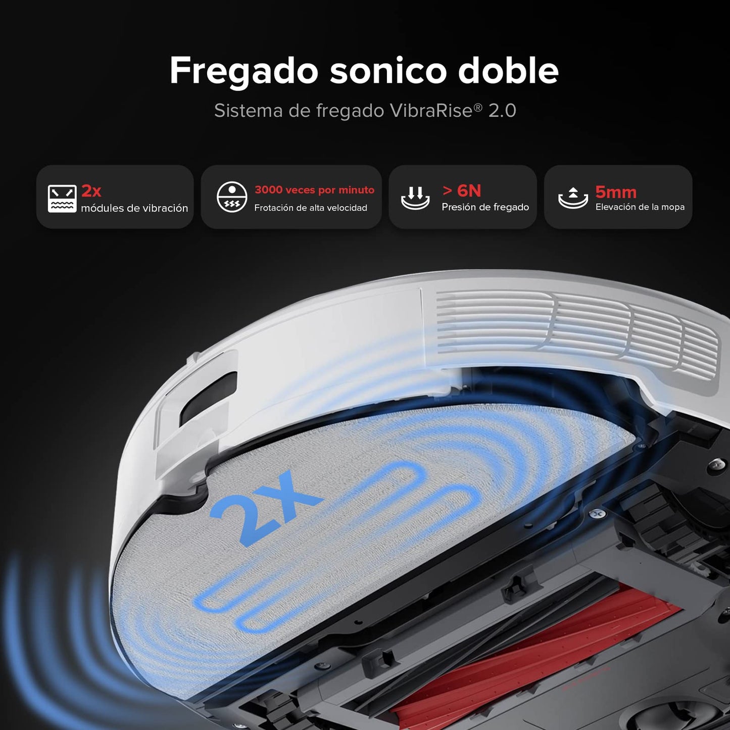 roborock S8 Pro Ultra Robot Aspirador y fregasuelos, Funciones Automáticas de: Vaciado, Lavado, Secado, Limpieza de la Base y Autorrellenado. Reactive 3D, 6000Pa, Alexa
