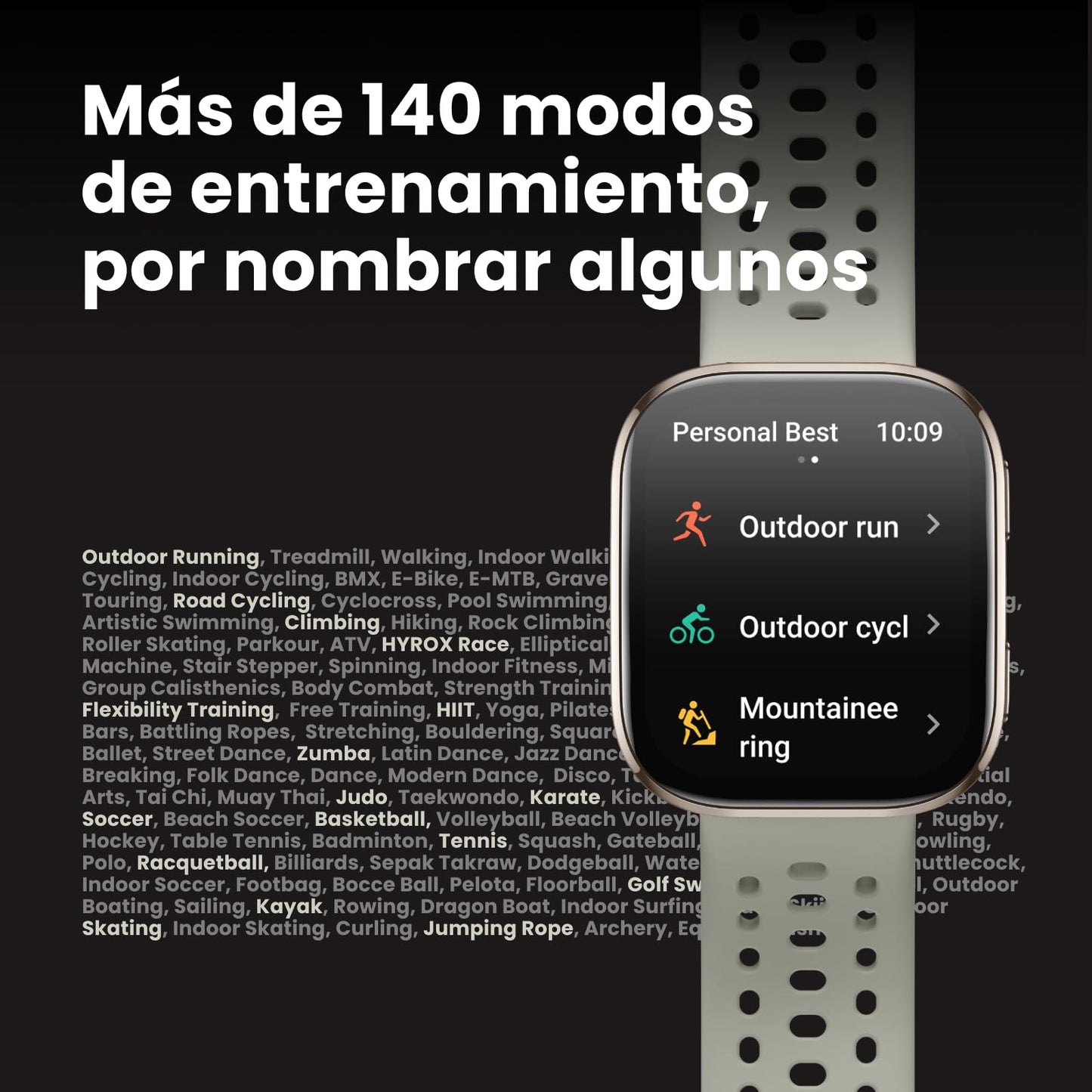 Amazfit Bip 6 Smartwatch 46mm, Batería 14 días, AMOLED 1,97", GPS con Mapas, IA, Llamadas Bluetooth, Seguimiento Salud y Sueño, 140+ Modos Deportivos, Resistencia al Agua 5ATM, Negro