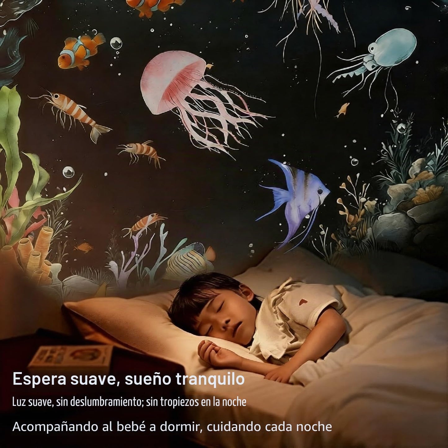 Proyector de luz nocturna de cielo estrellado, proyector portátil 2 en 1 con 12 películas de proyección, control de brillo ajustable de 360°, luz LED nocturna para niños y adultos, recámara, hogar