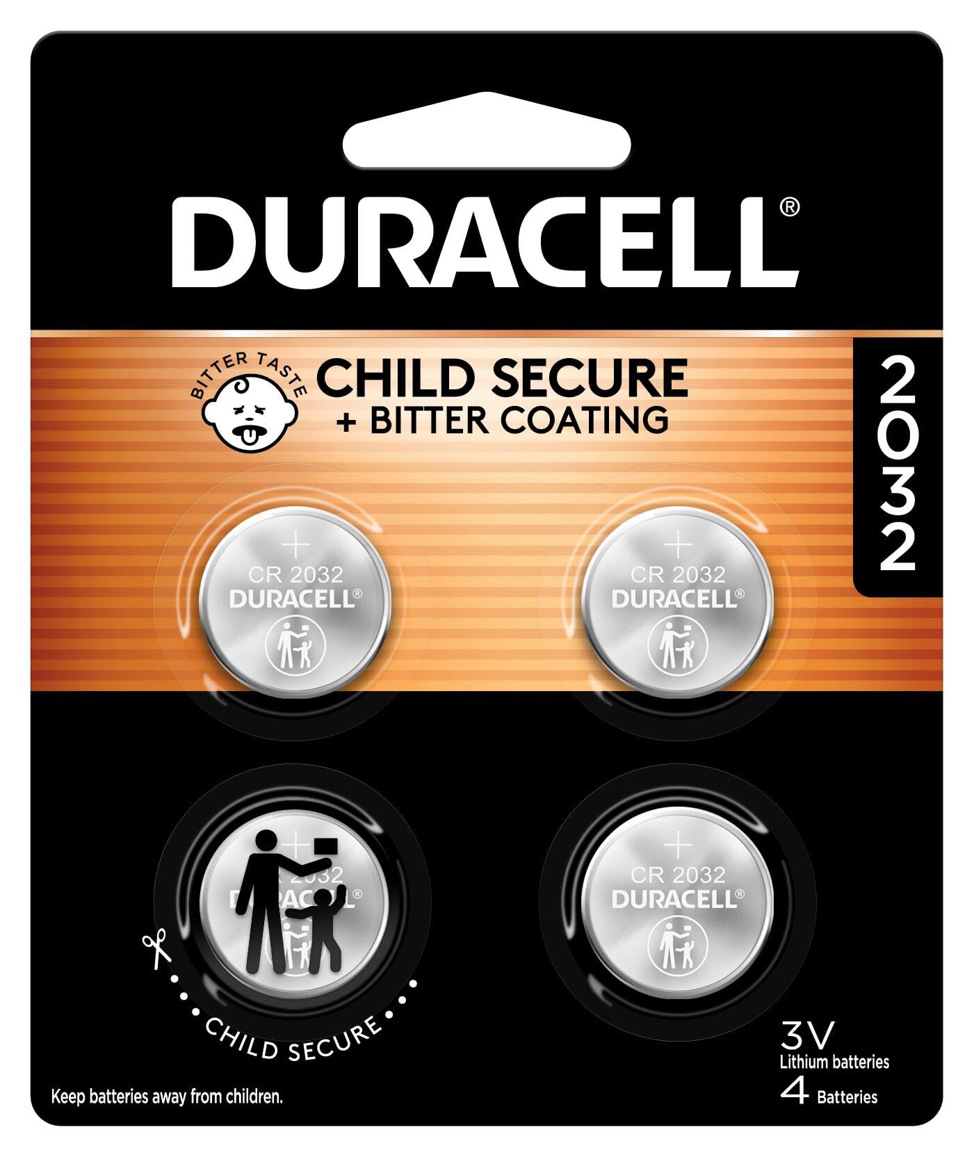 Procter & Gamble durdl2032b4pk médica Duracell 3 V de Litio Recargable
