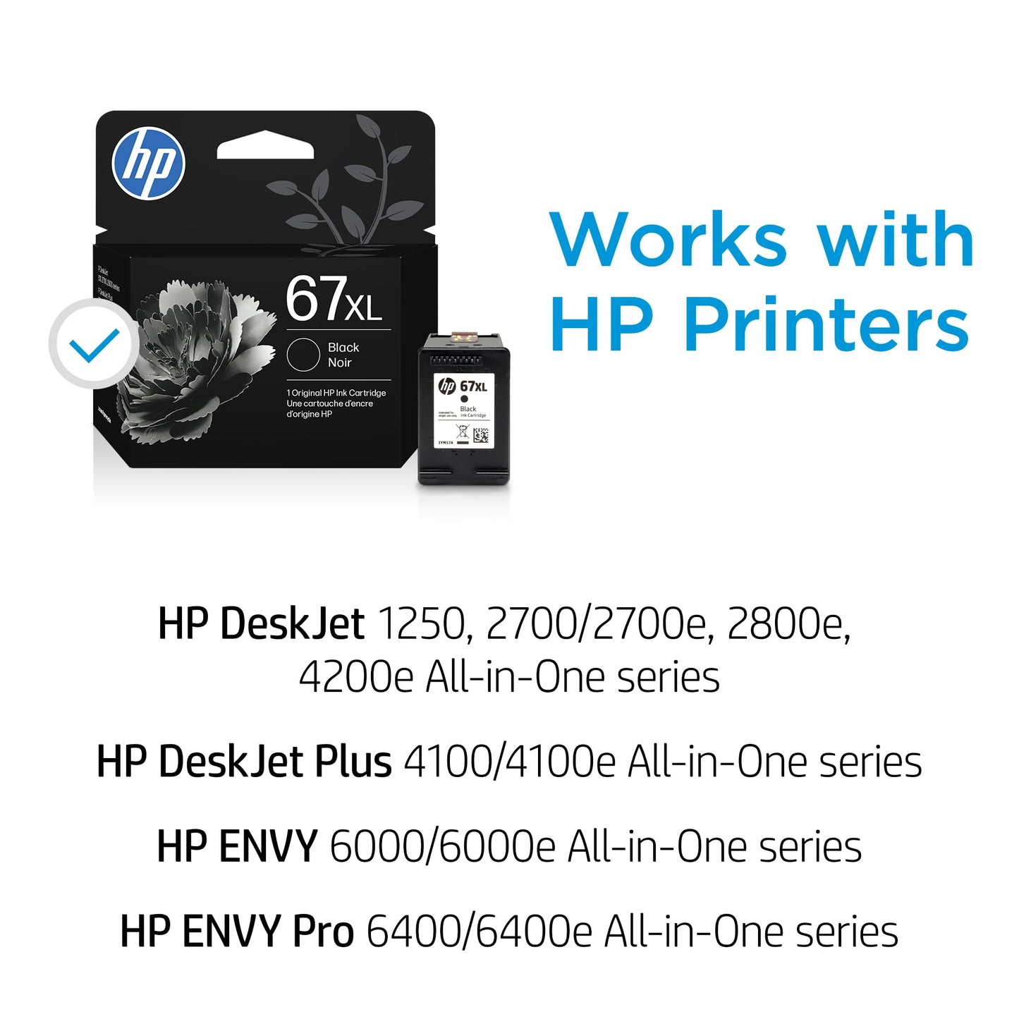 HP 67XL | Cartucho de Tinta | Negro | 3YM57AN