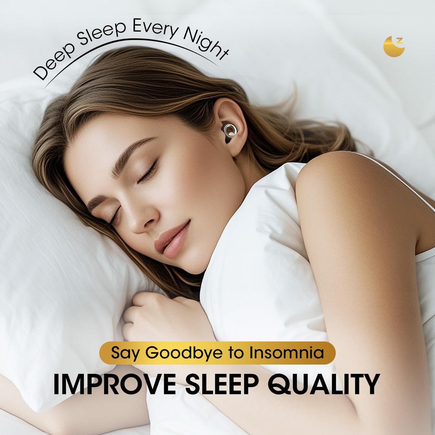 Vosaf Tapones para los oídos para dormir con cancelación de ruido, tapones de silicona de 60 dB para reducción de ruido, tapones reutilizables para dormir para ronquidos, conciertos y disparos
