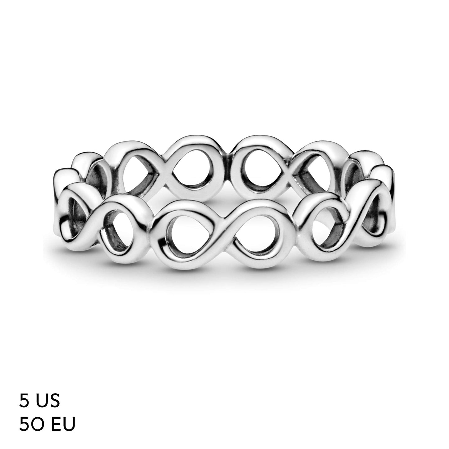Pandora Passions Anillo con símbolo de infinito, talla 52