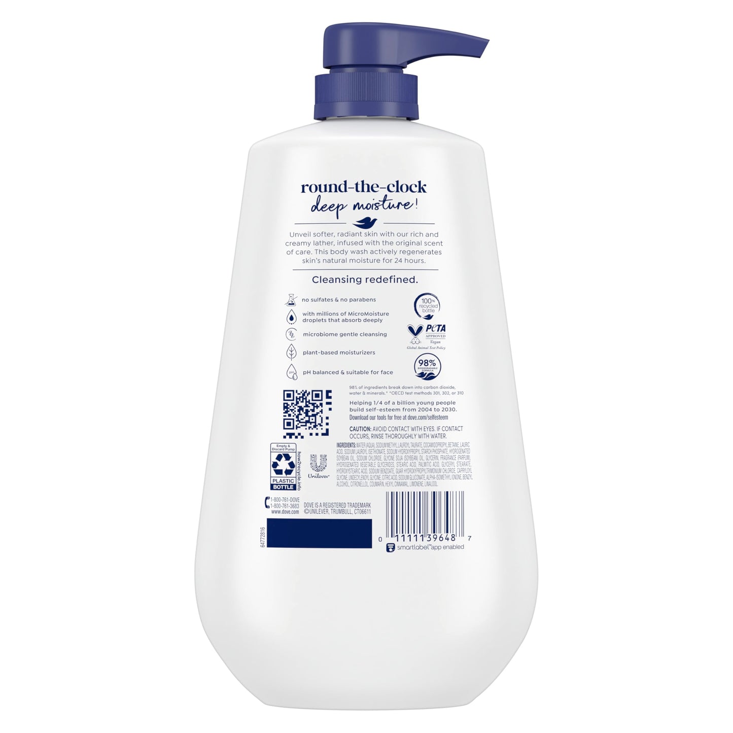 Dove Body Wash, Deep Moisture Pump 34 ounce by Dove