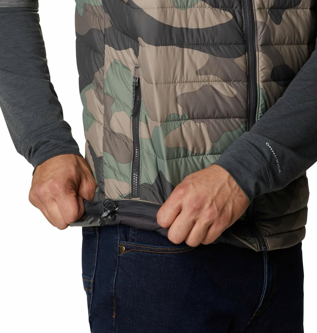 Columbia Powder Lite Vest Chaleco Acolchado, Black, XL Hombre