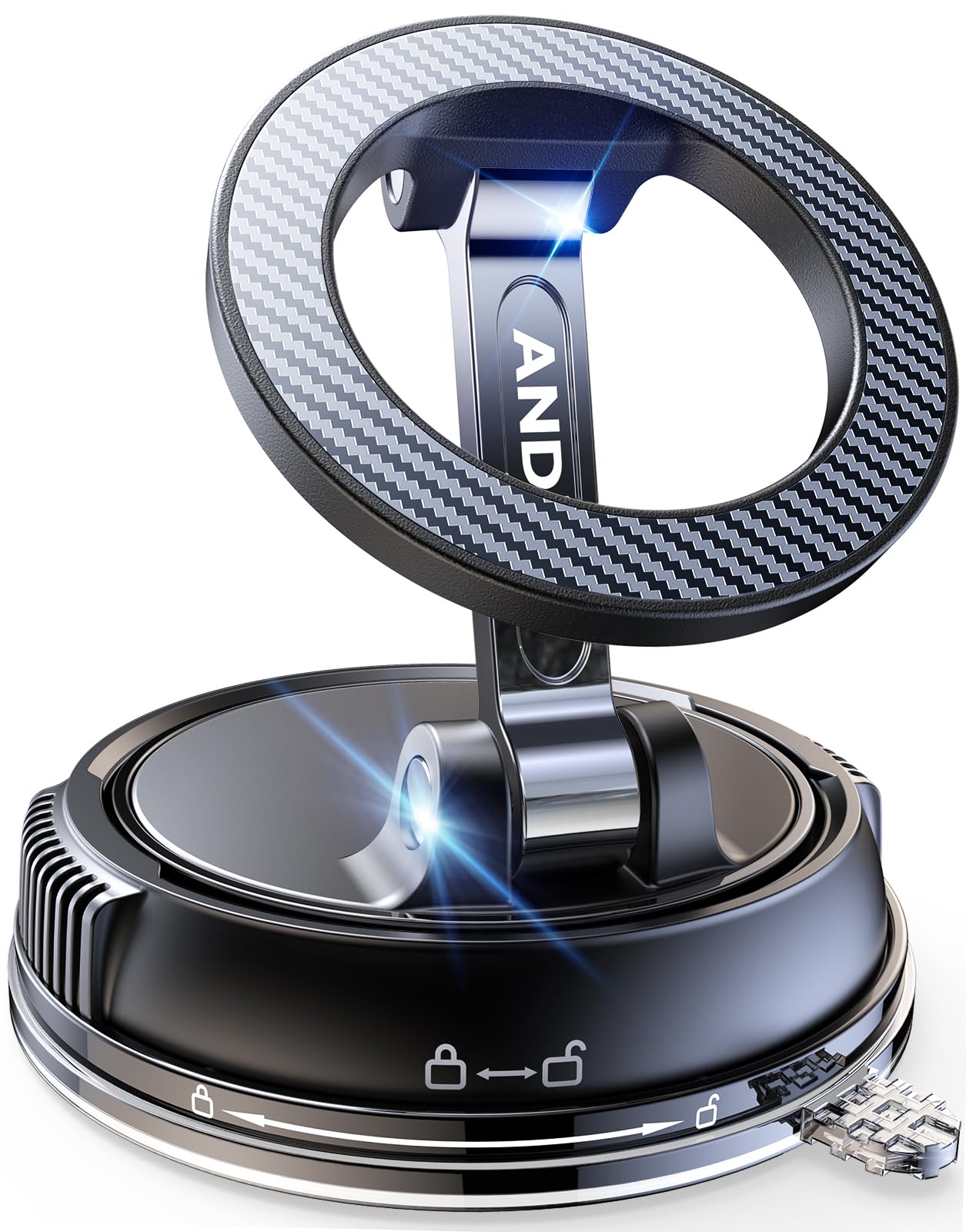 Soporte de teléfono para Coche Magsafe [78+LBS más Fuerte succión y imán más Fuerte de 2400 GF] Soporte de teléfono de Coche Ajustable de 360°, Soportes de teléfono Celular para tu Coche para Todos