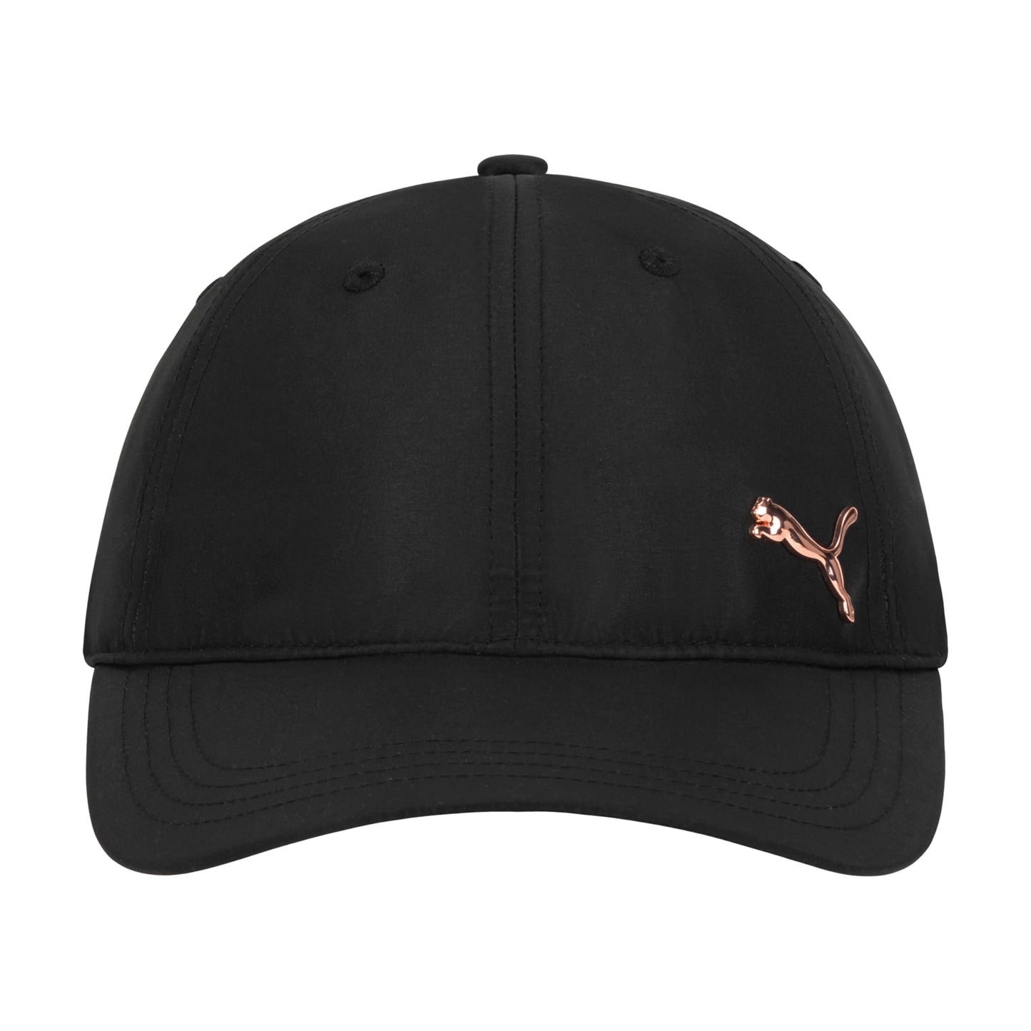 PUMA Evercat Opal - Gorra de béisbol Ajustable para Mujer, Negro/Oro Rosa, Talla única