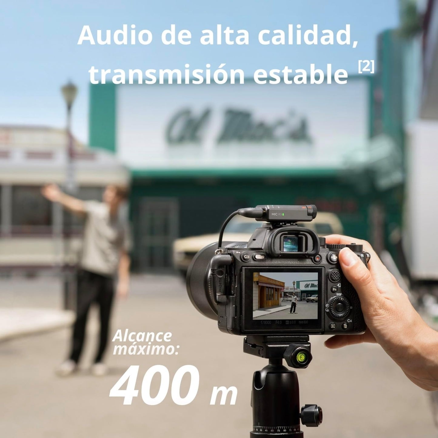dji Mic Mini Micrófono Inalámbrico (2 TX + 1 RX + Estuche de Carga), superligero, 48 h de Uso, cancelación de Ruido, micrófono inalámbrico Profesional para cámaras/iPhone/Android, Vlogs, Streaming