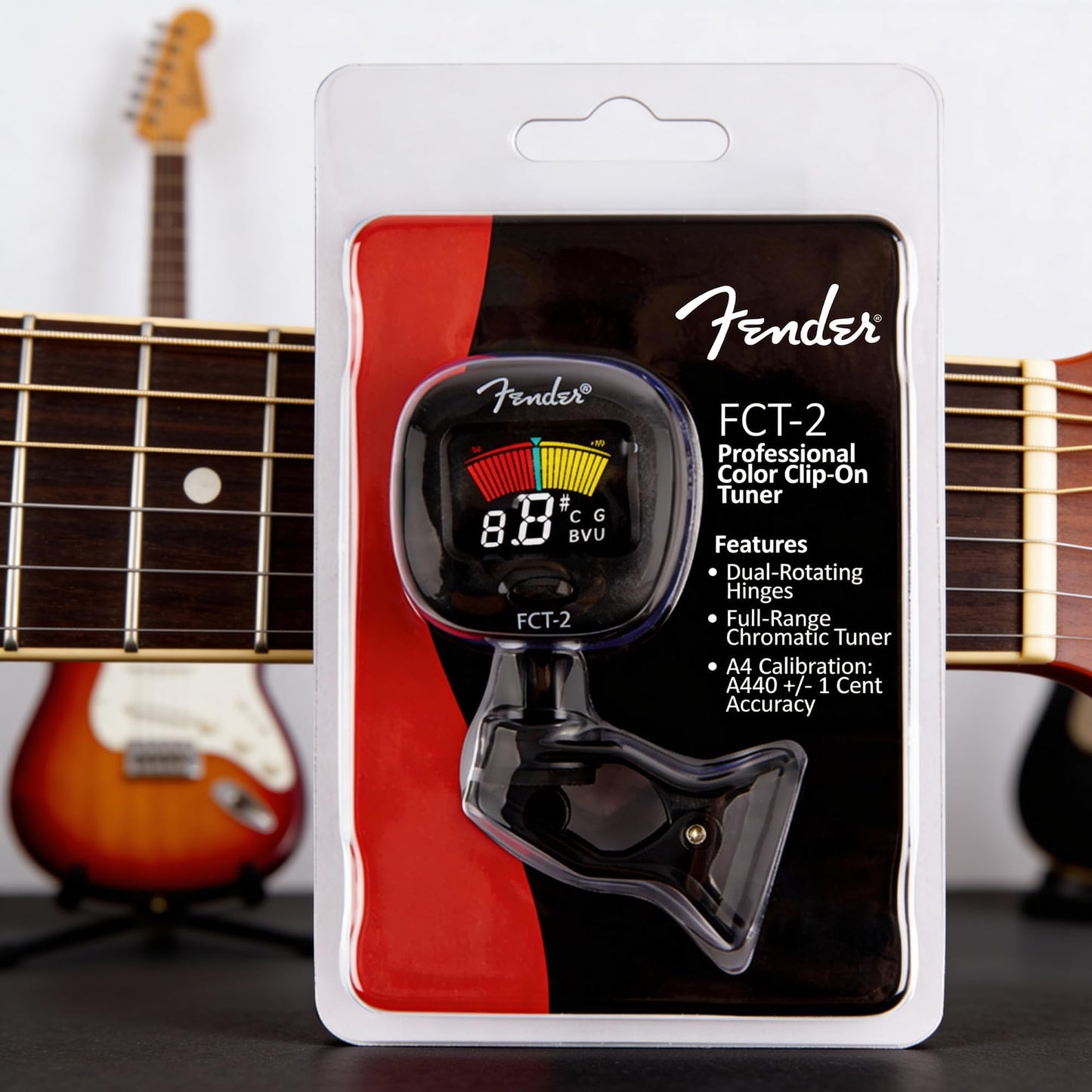 Fender FCT-2 Sintonizador de clip profesional