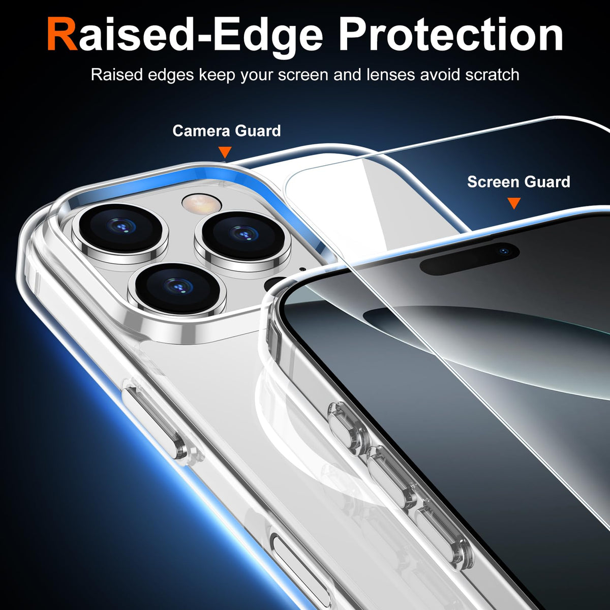 Temdan Funda transparente para iPhone 16 Pro, compatible con Magsafe, antiamarilleamiento, protección de grado militar, a prueba de golpes, delgada, magnética, transparente