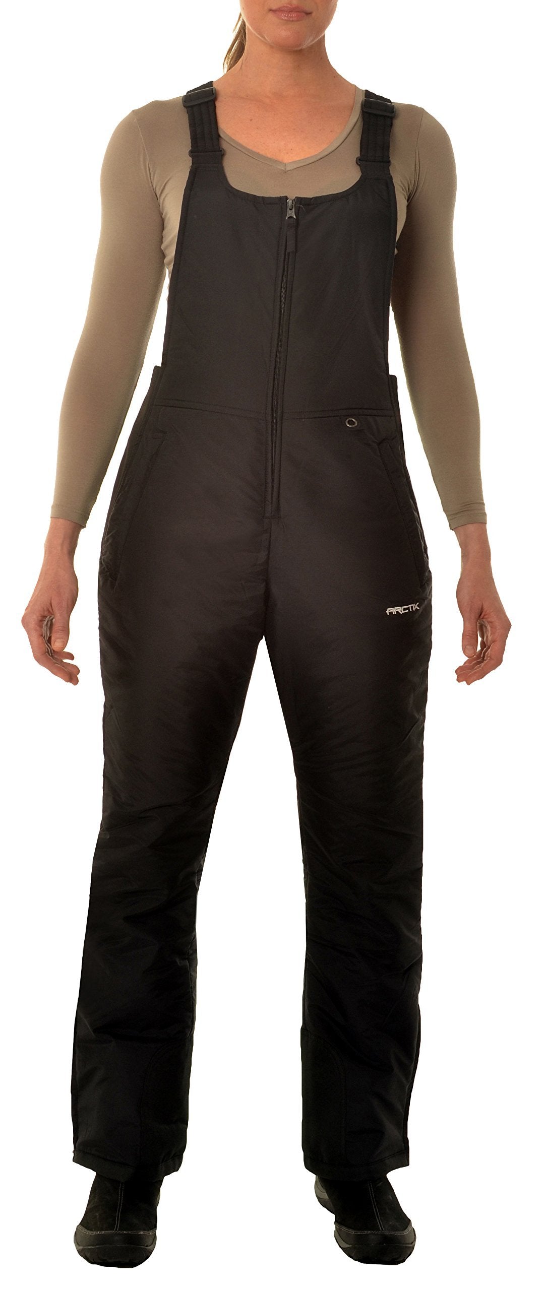 Arctix de Mono de Babero para Mujer, Mujer niña, Negro